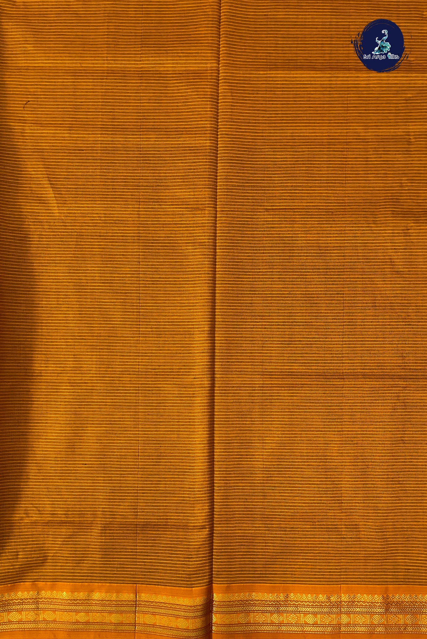 Blue Half Pure Silk Cotton Saree With Doria Lines Pattern