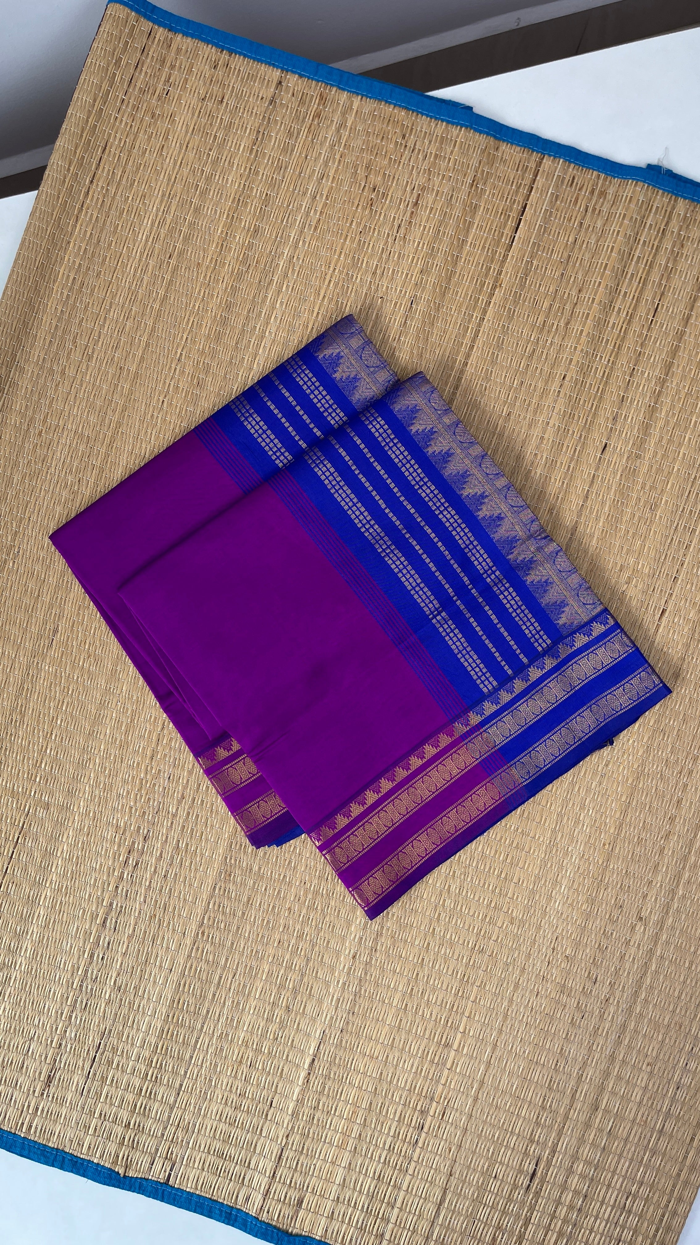 Vadamalli Half Pure Silk Cotton Saree With Plain Pattern