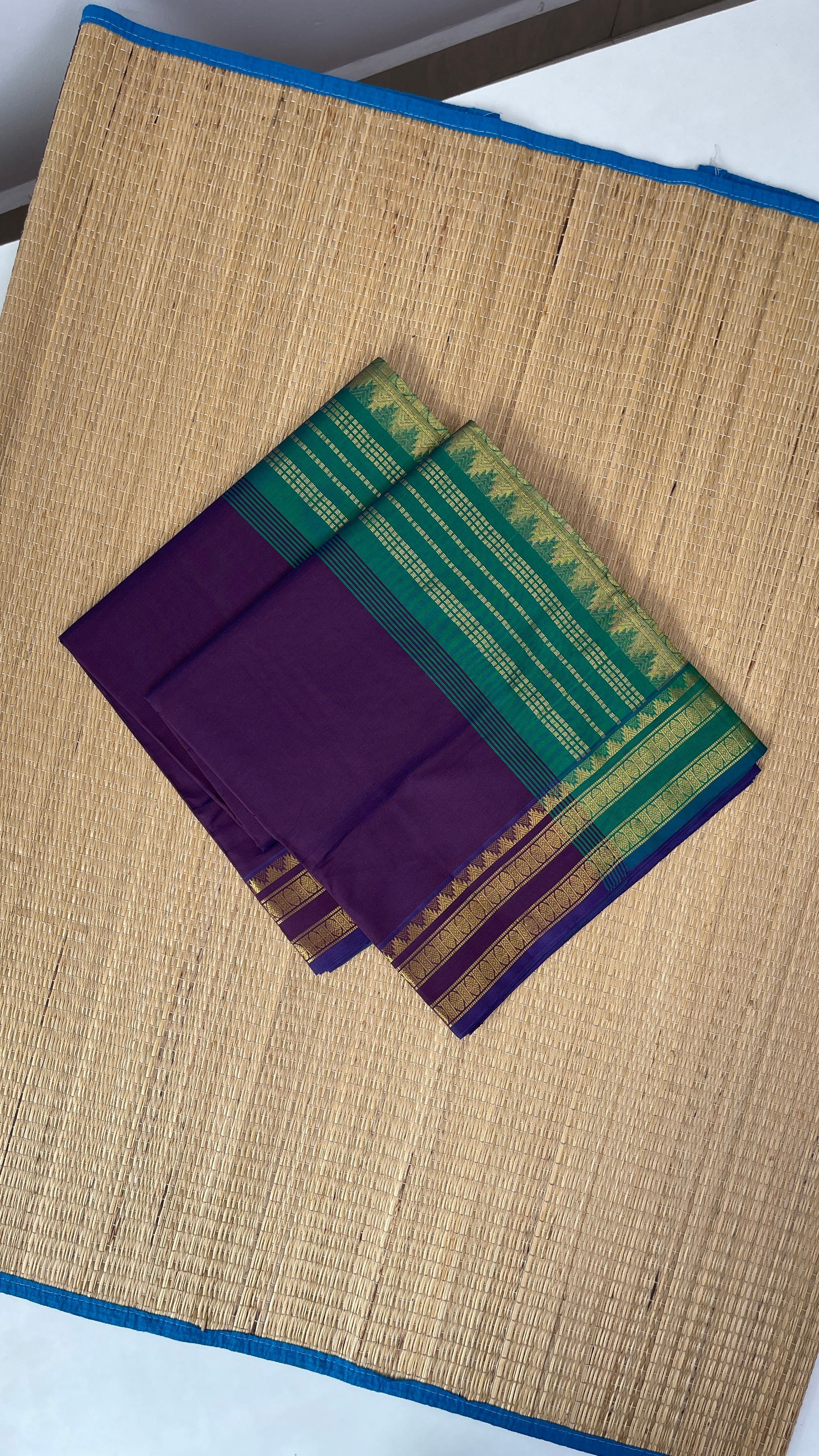 Dual Tone Brown Half Pure Silk Cotton Saree With Plain Pattern