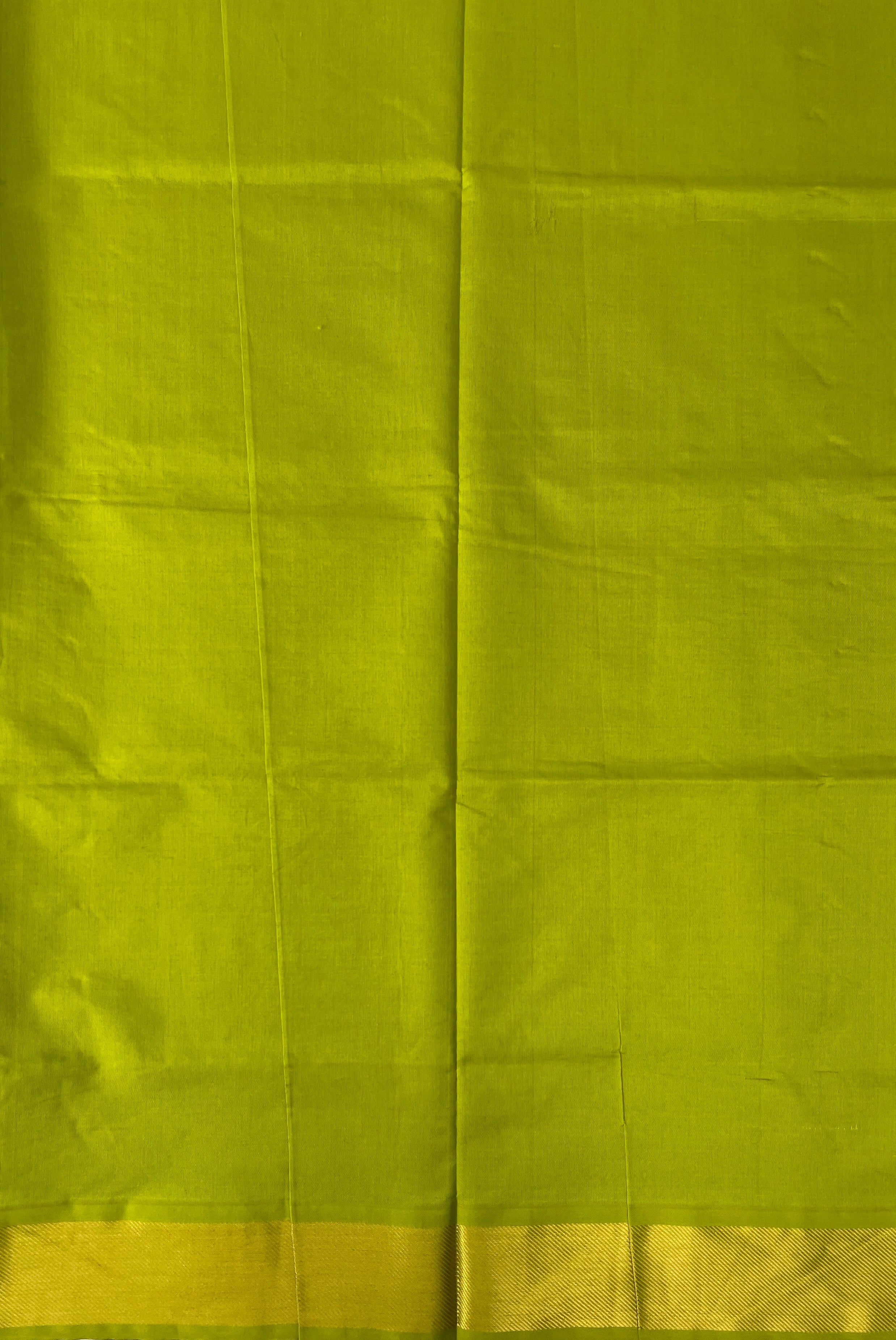 Brown Half Pure Silk Cotton Saree With Plain Pattern