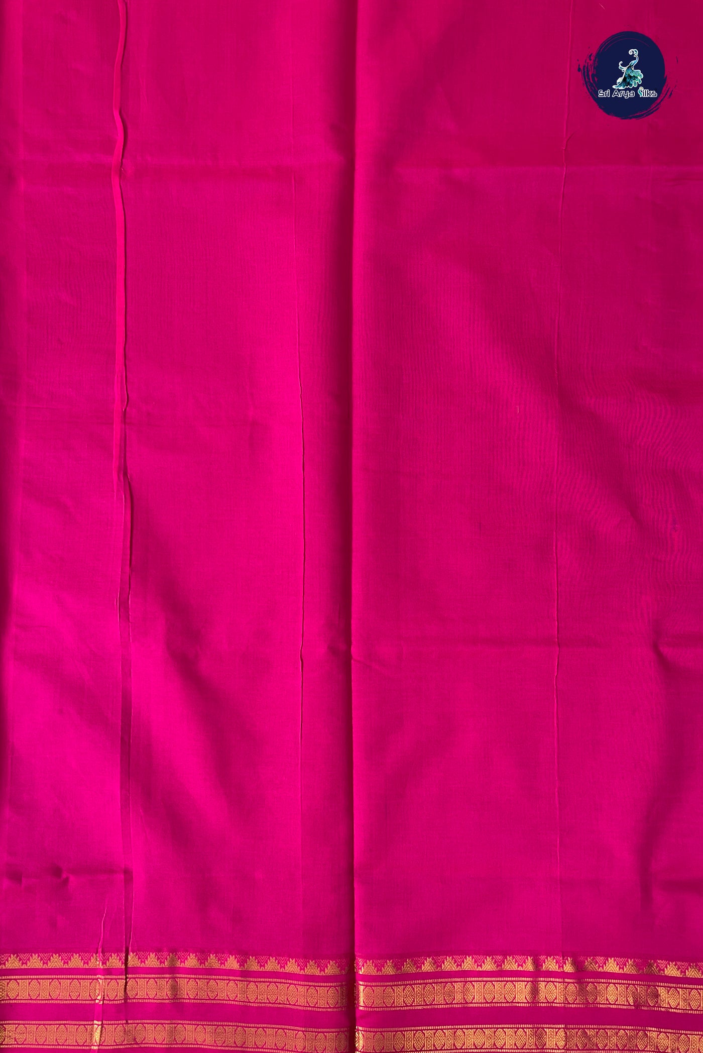 Brown Half Pure Silk Cotton Saree With Printed Pattern