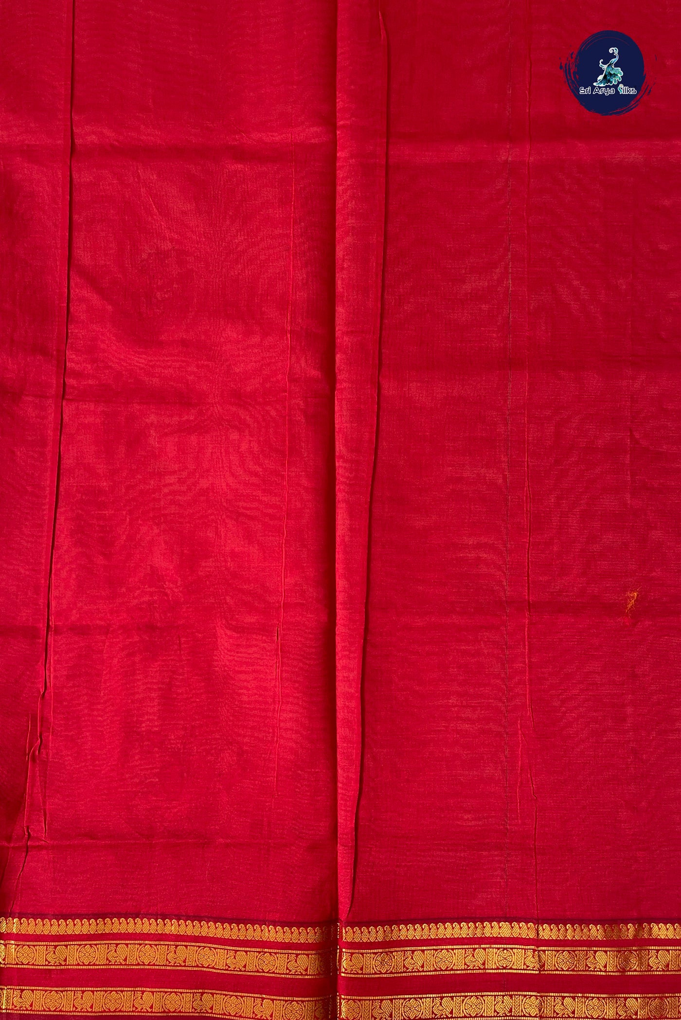 Beige Half Pure Silk Cotton Saree With Printed Pattern