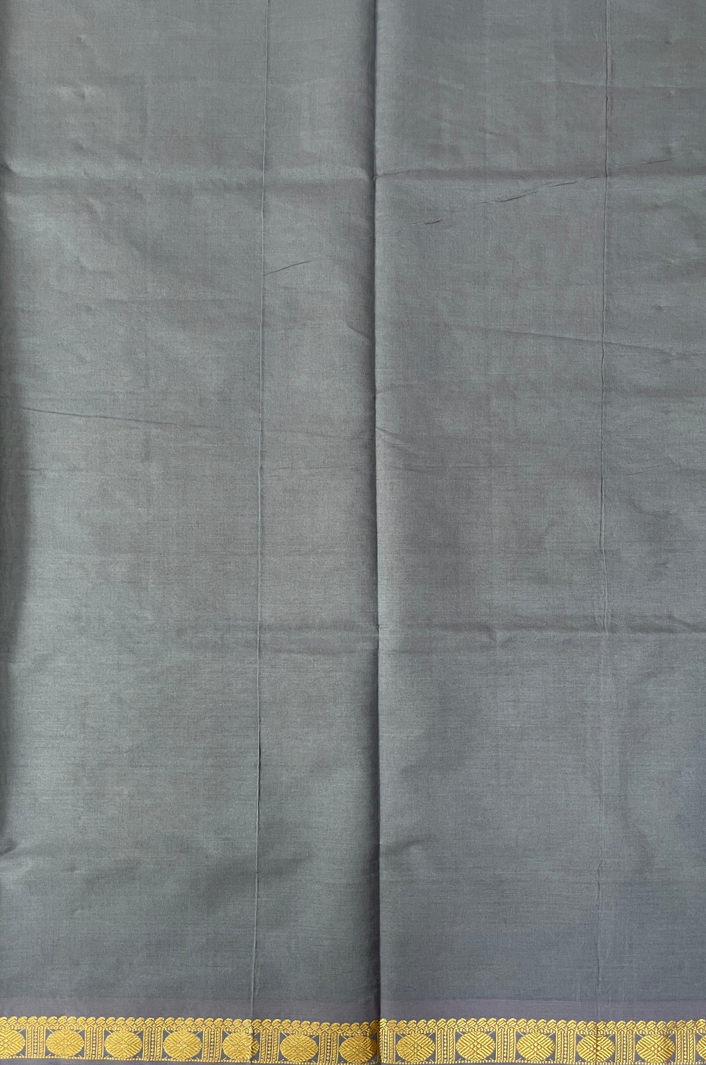 Pastel Shade Half Pure Silk Cotton Saree With Plain Pattern