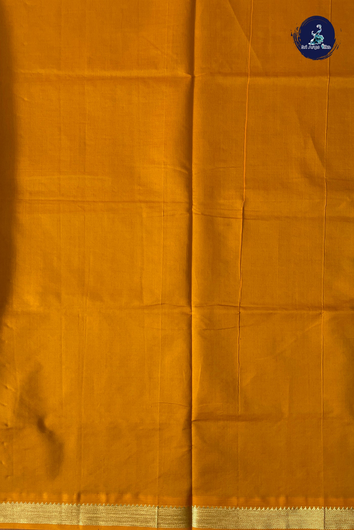 Blue Half Pure Silk Cotton Saree With Plain Pattern