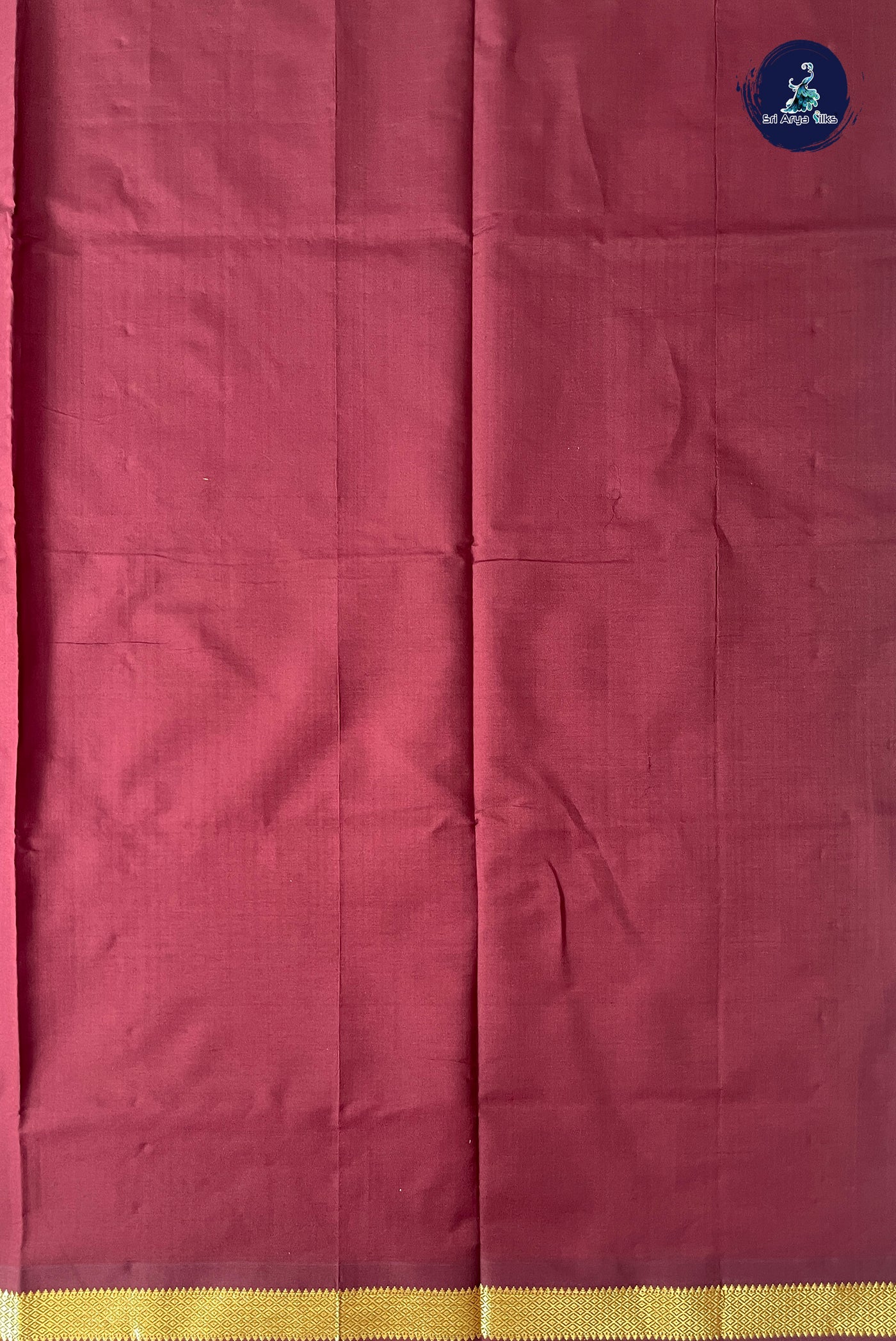 Pink Half Pure Silk Cotton Saree With Plain Pattern