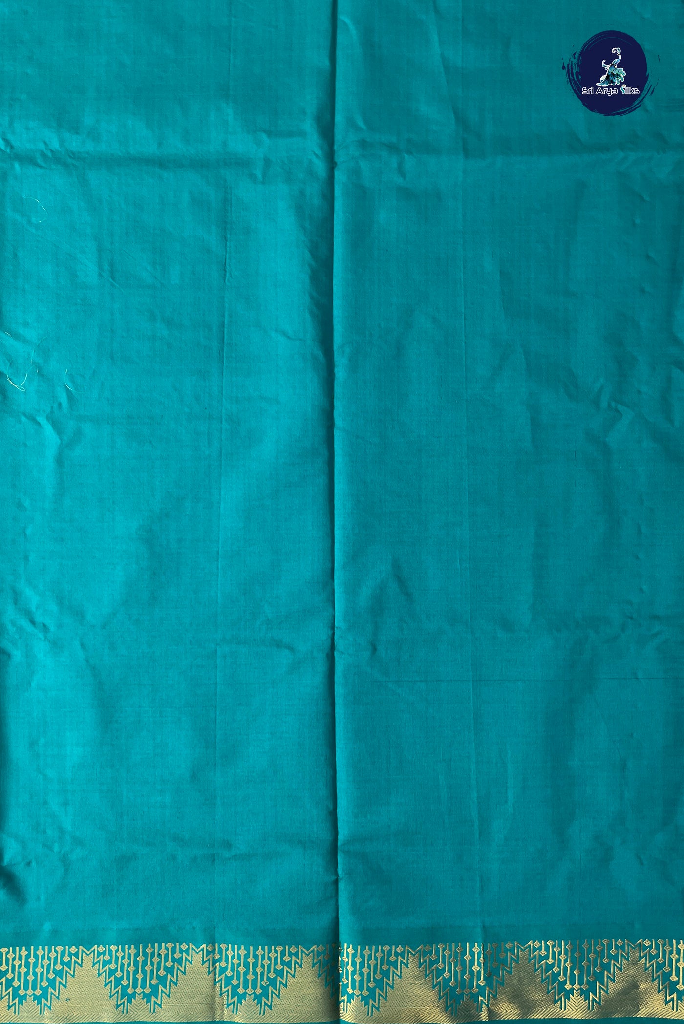Dark Green Checked Saree With Checked Pattern