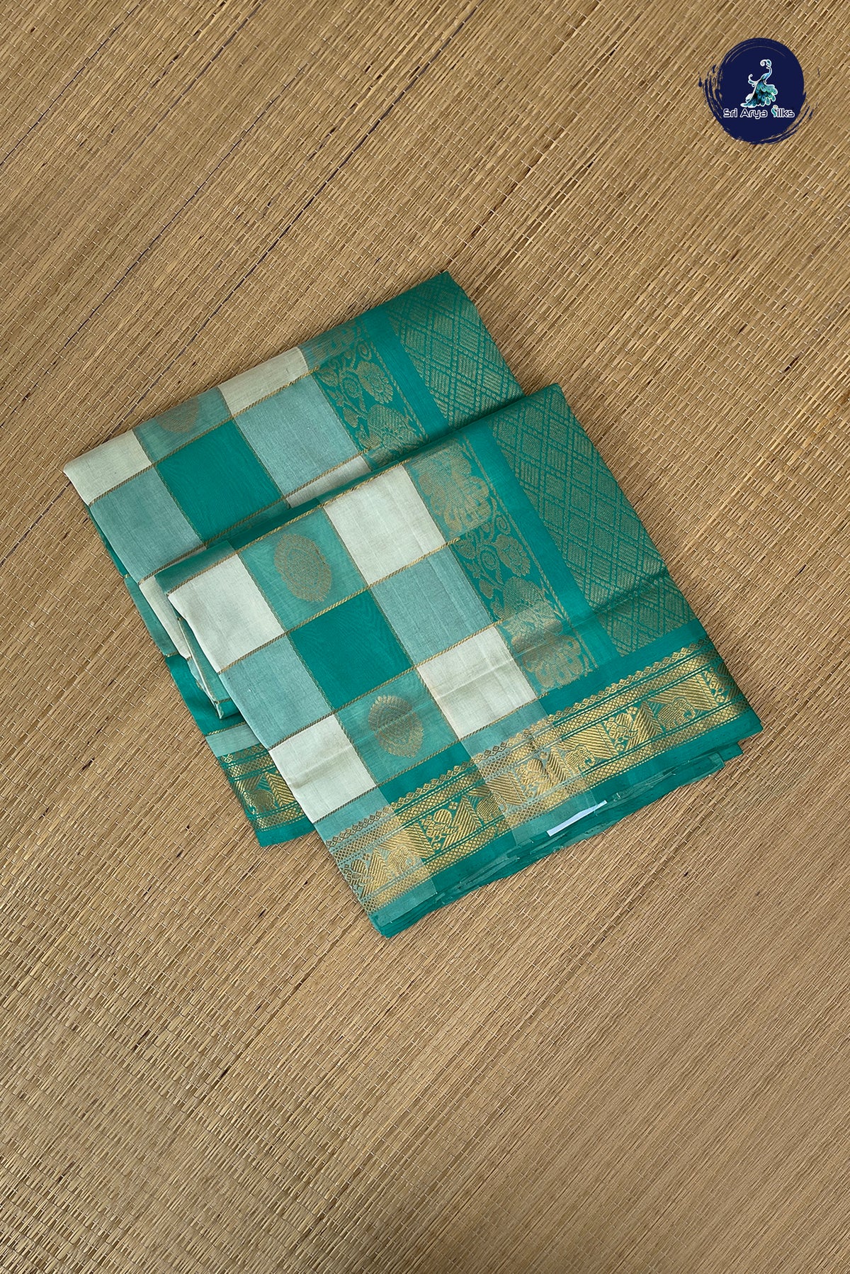 Multi Colour Simple Silk Cotton Saree With Paalum Pazham Kattam Pattern