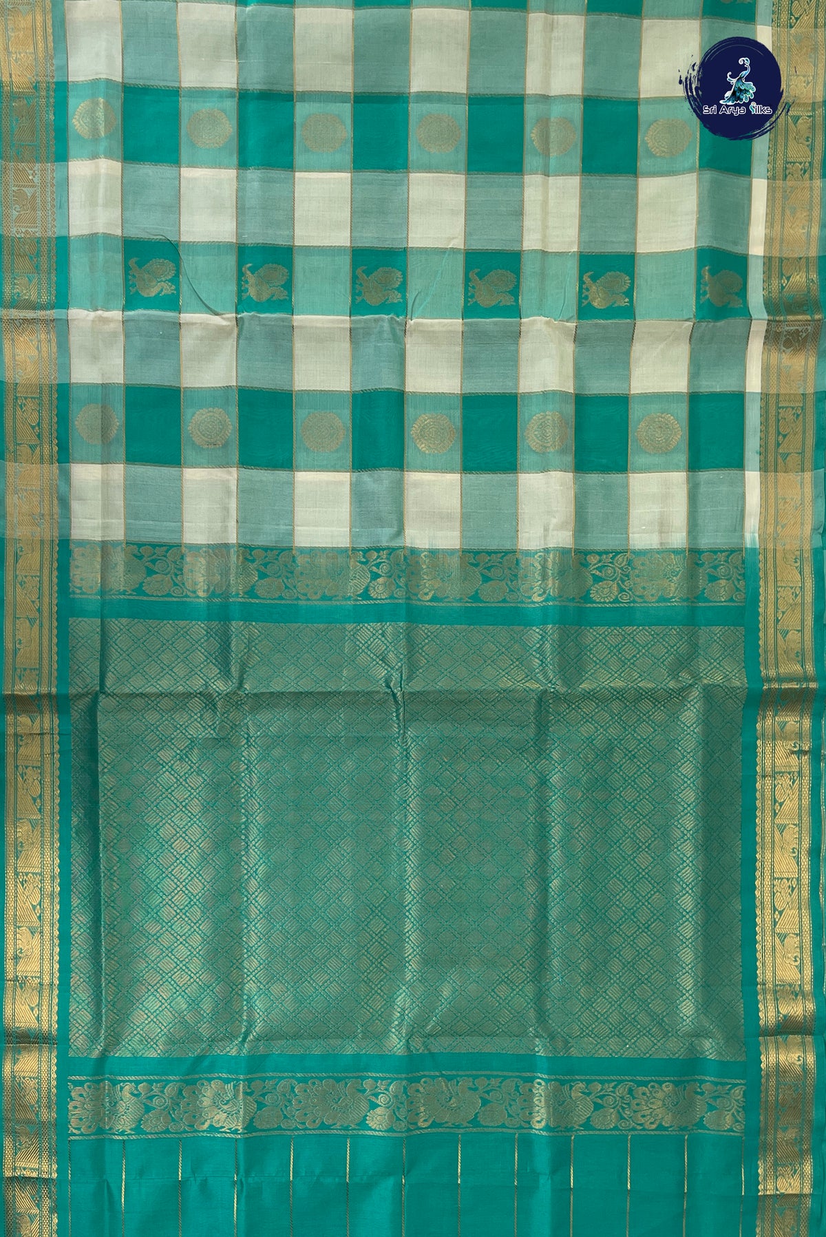 Multi Colour Simple Silk Cotton Saree With Paalum Pazham Kattam Pattern