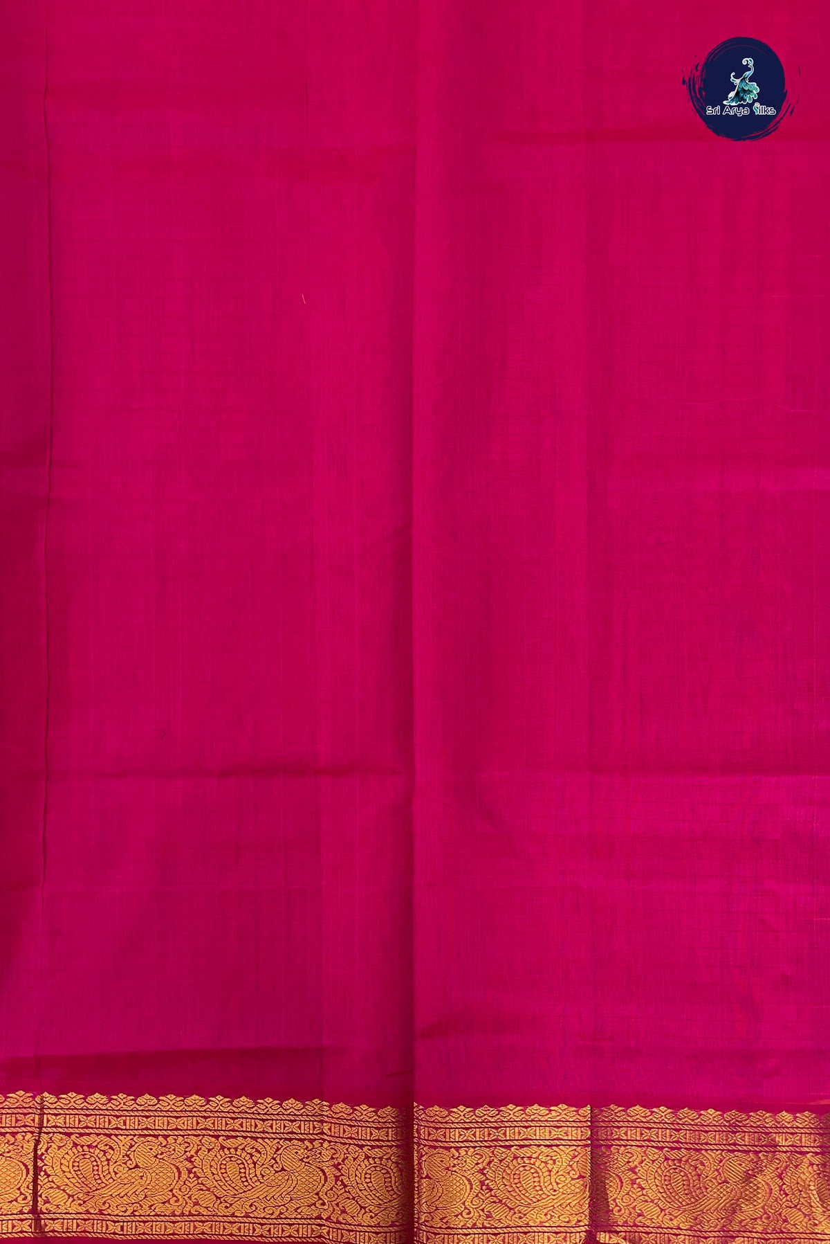 Pink Bridal Silk Cotton Saree With Laksha Deepam Design Pattern