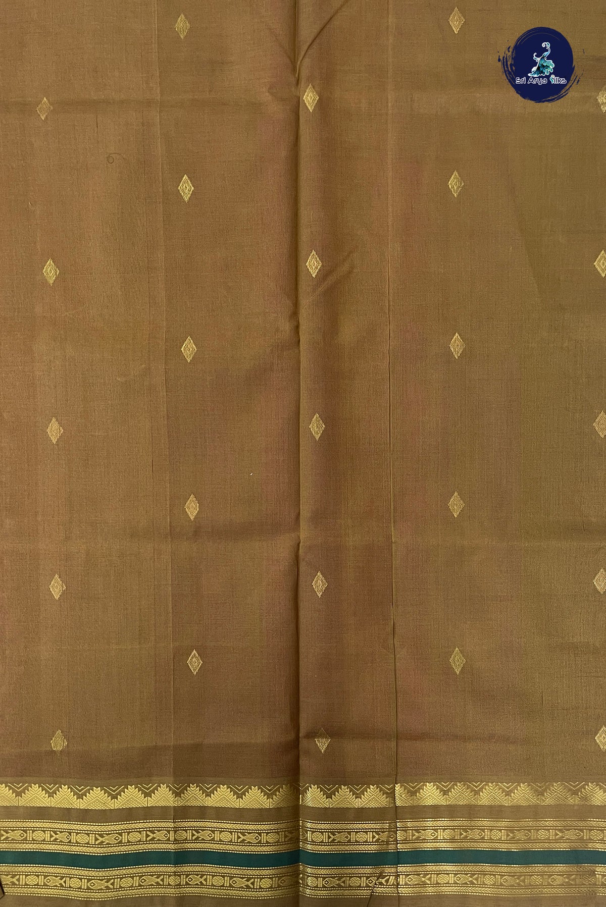 Magenta Pink Korvai Silk Cotton Saree With Zari Buttas Pattern