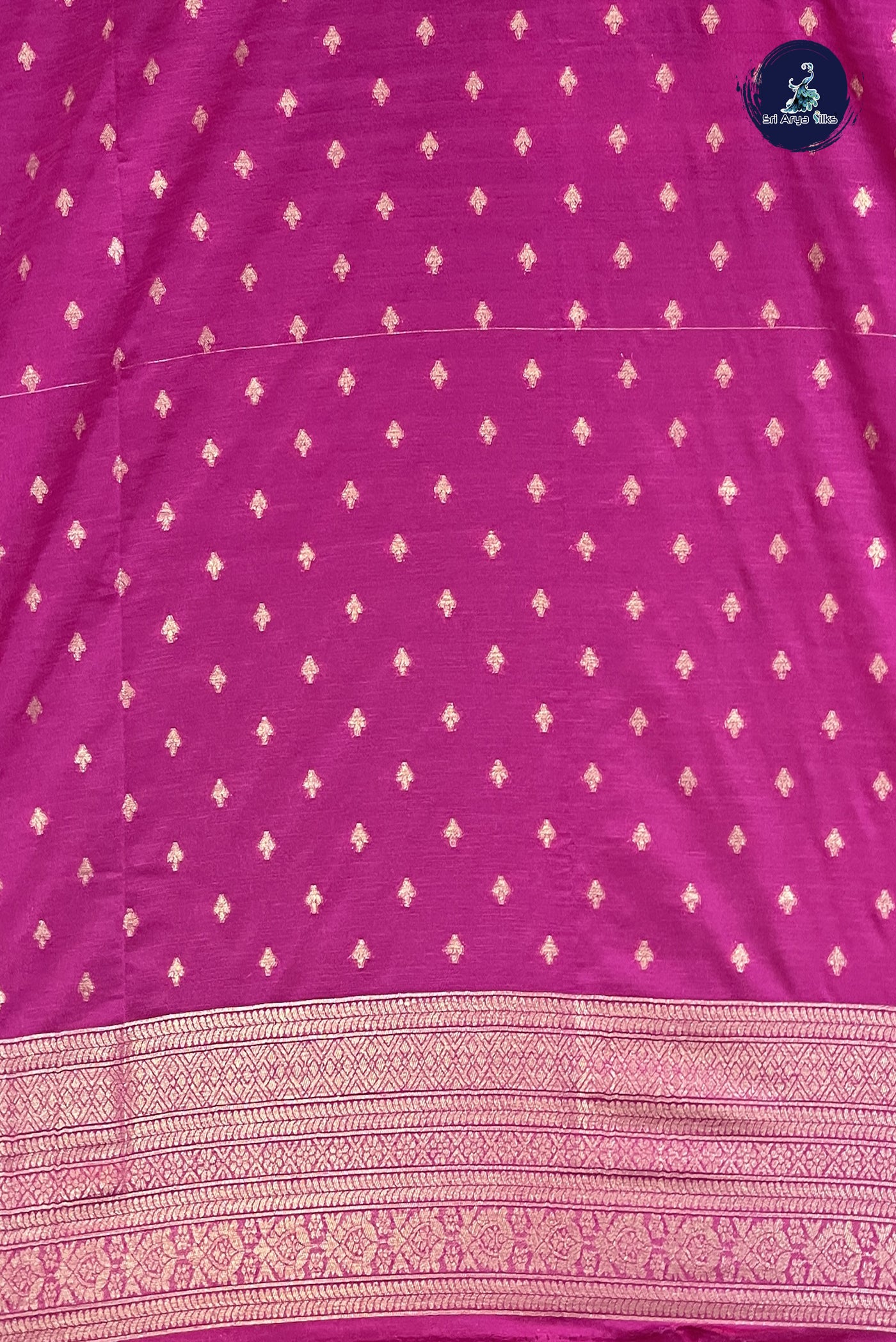 Rani Pink Semi Soft Silk Saree With Jacquard Pattern