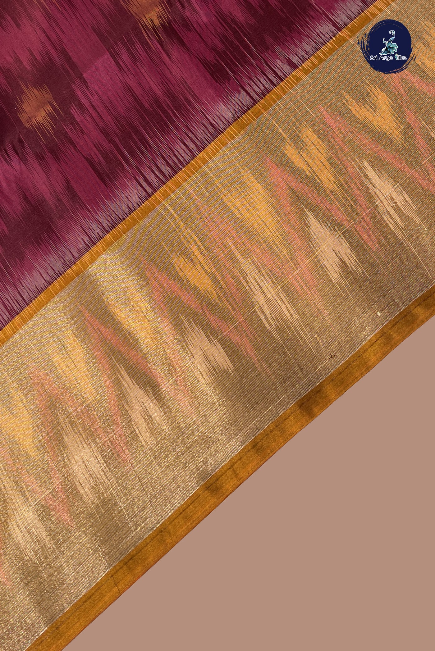 Semi Soft Silk Saree With Ikat Pattern