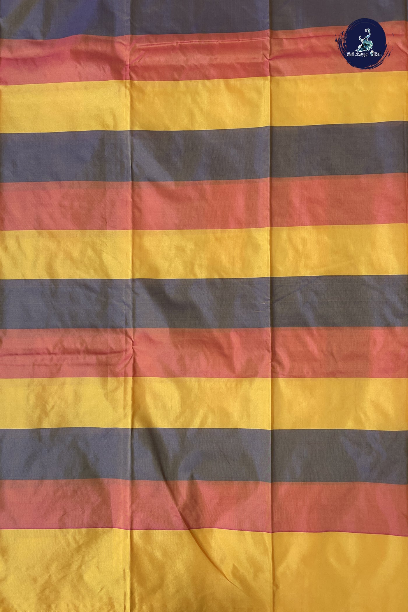 Multi Colour Semi Silk Saree With Paalum Pazham Kattam Pattern