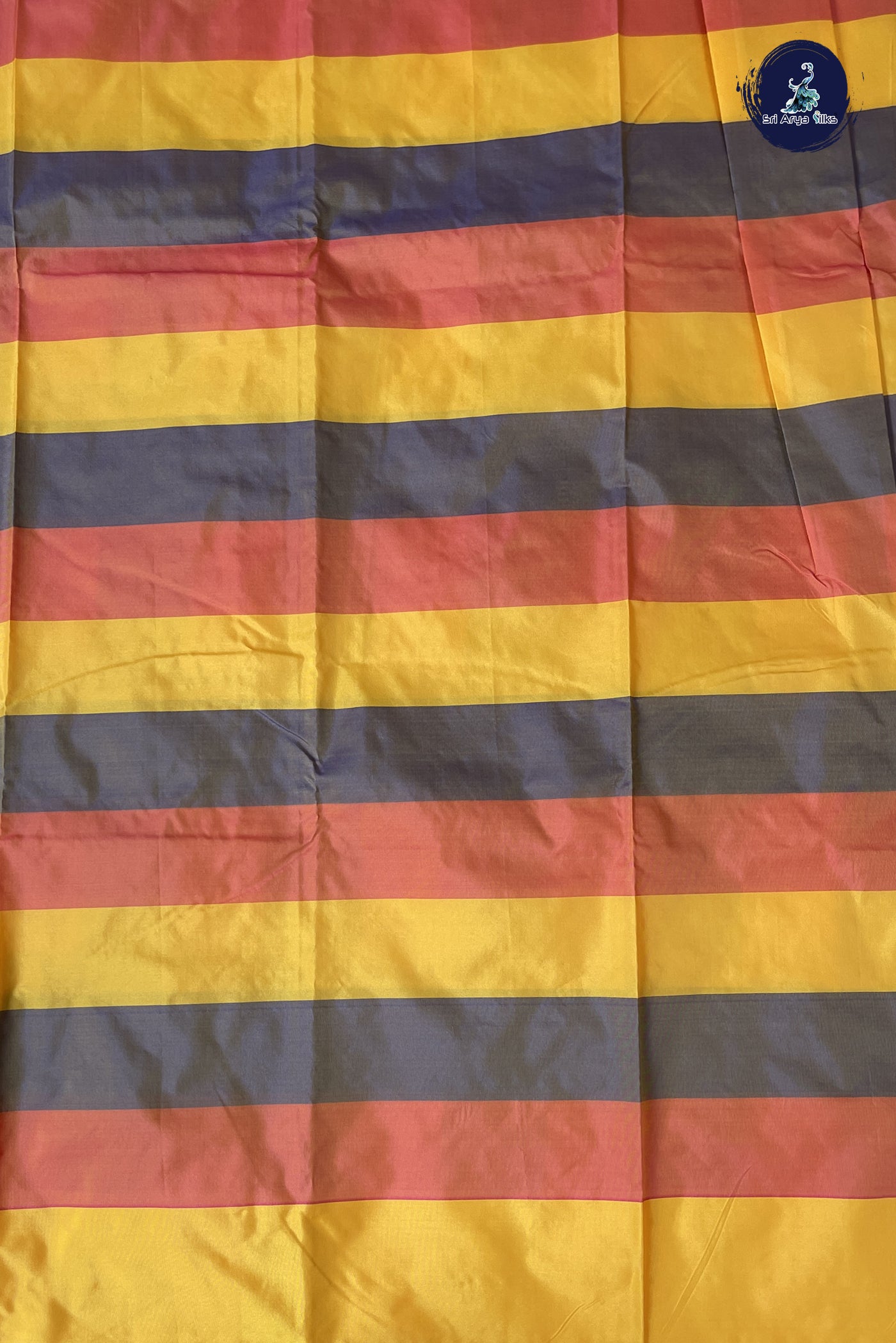 Multi Colour Semi Silk Saree With Paalum Pazham Kattam Pattern