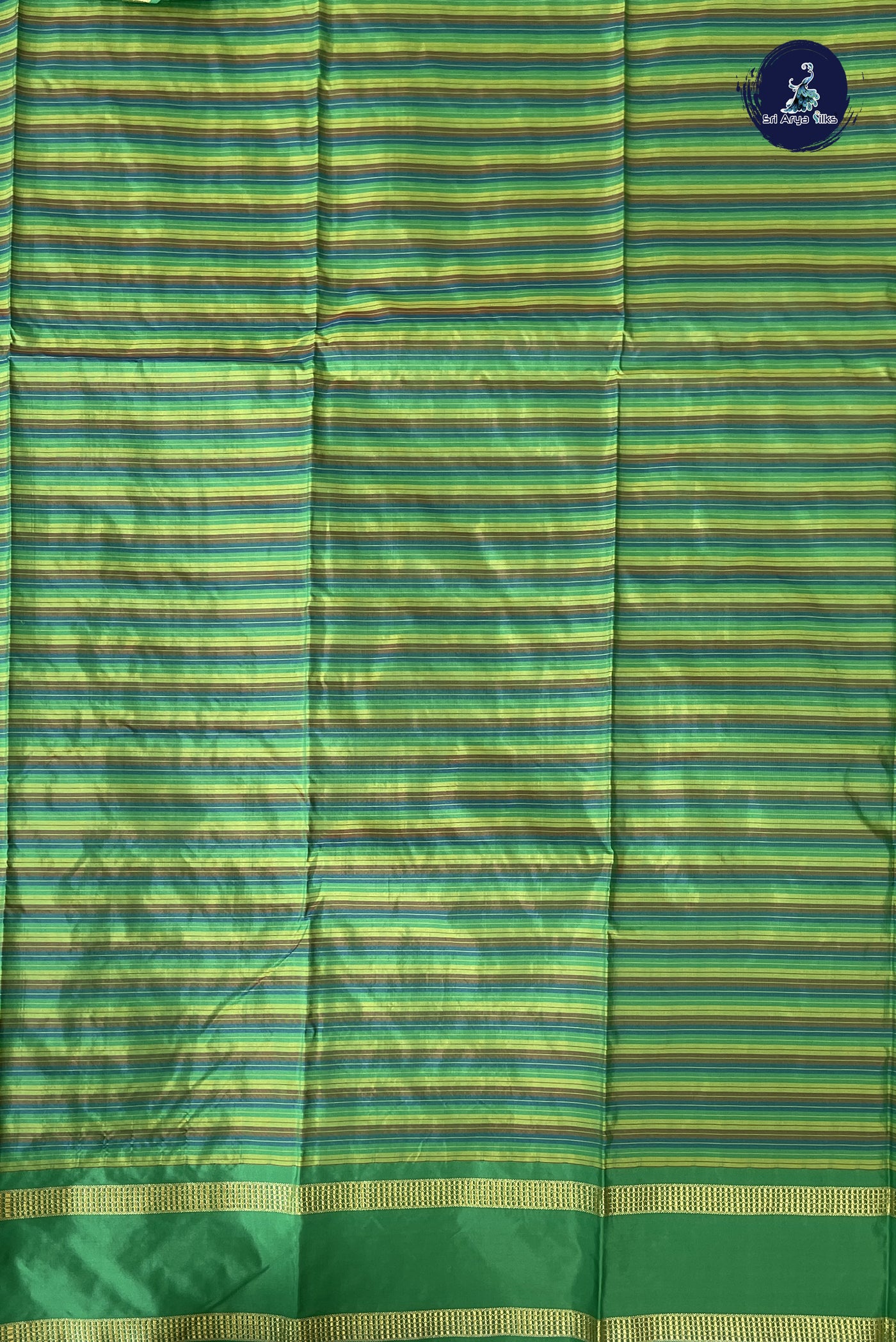 Multi Colour Semi Silk Saree With Checked Pattern