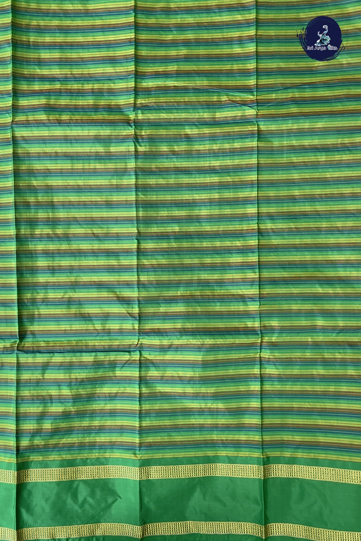 Multi Colour Semi Silk Saree With Checked Pattern