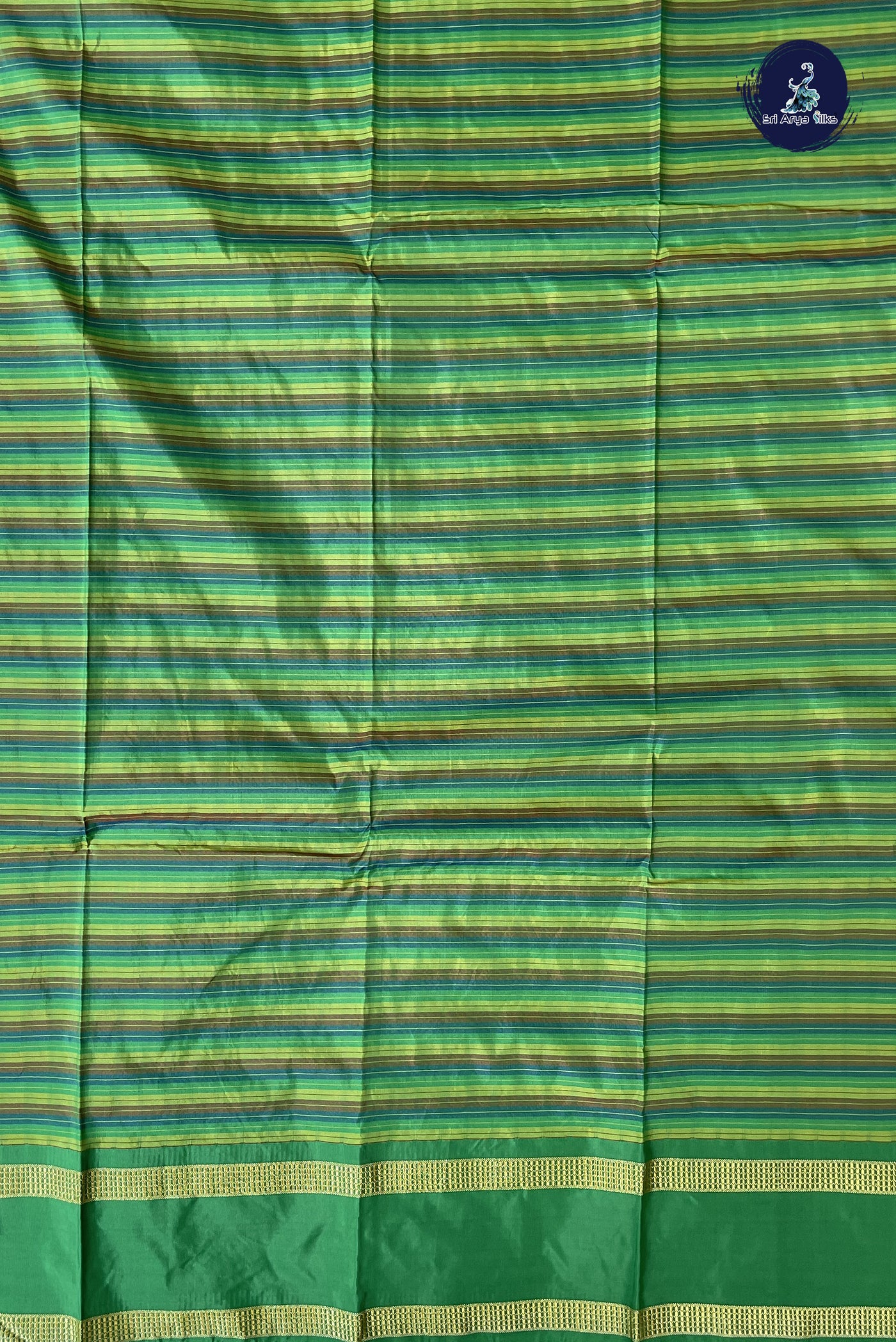 Multi Colour Semi Silk Saree With Checked Pattern