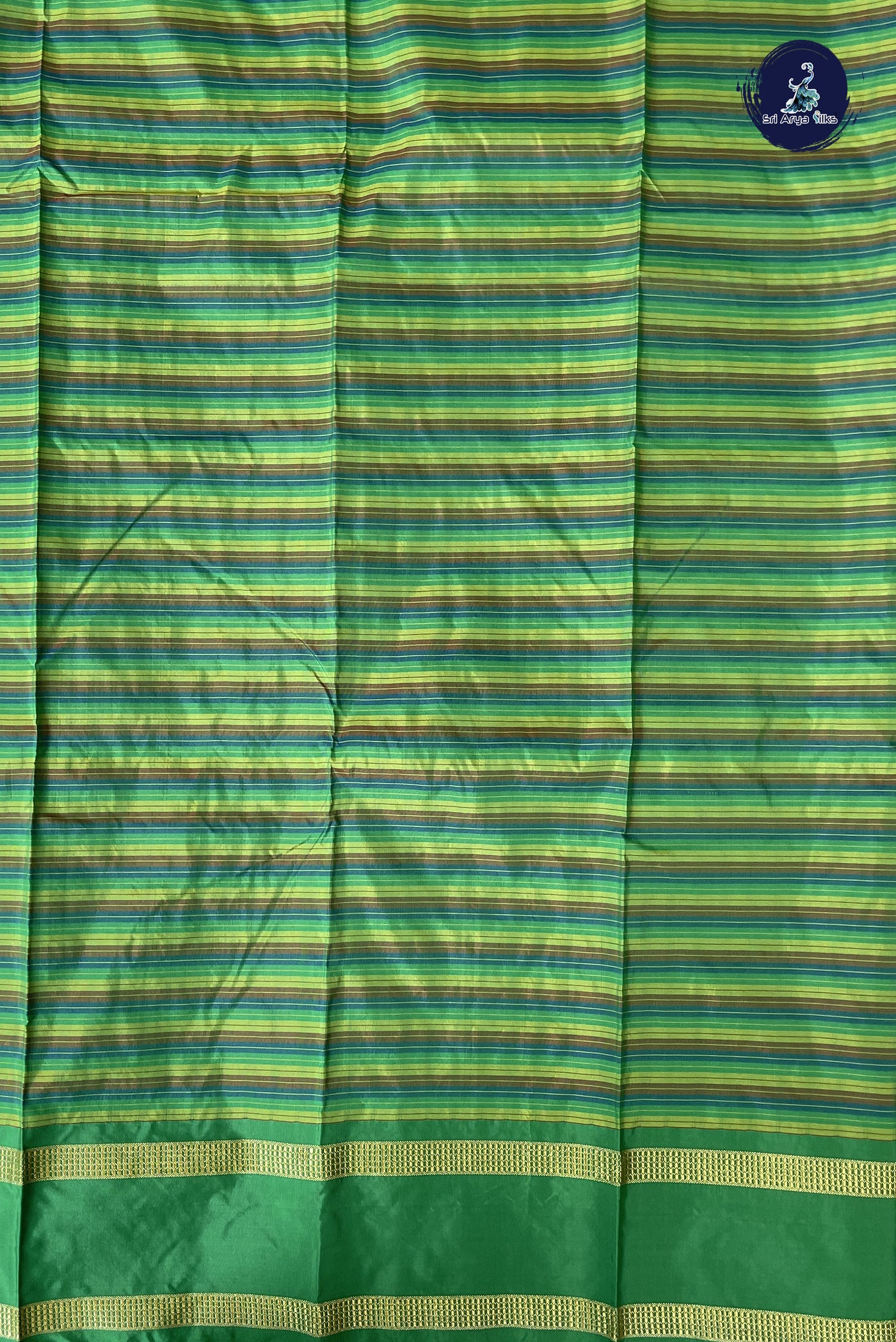 Multi Colour Semi Silk Saree With Checked Pattern