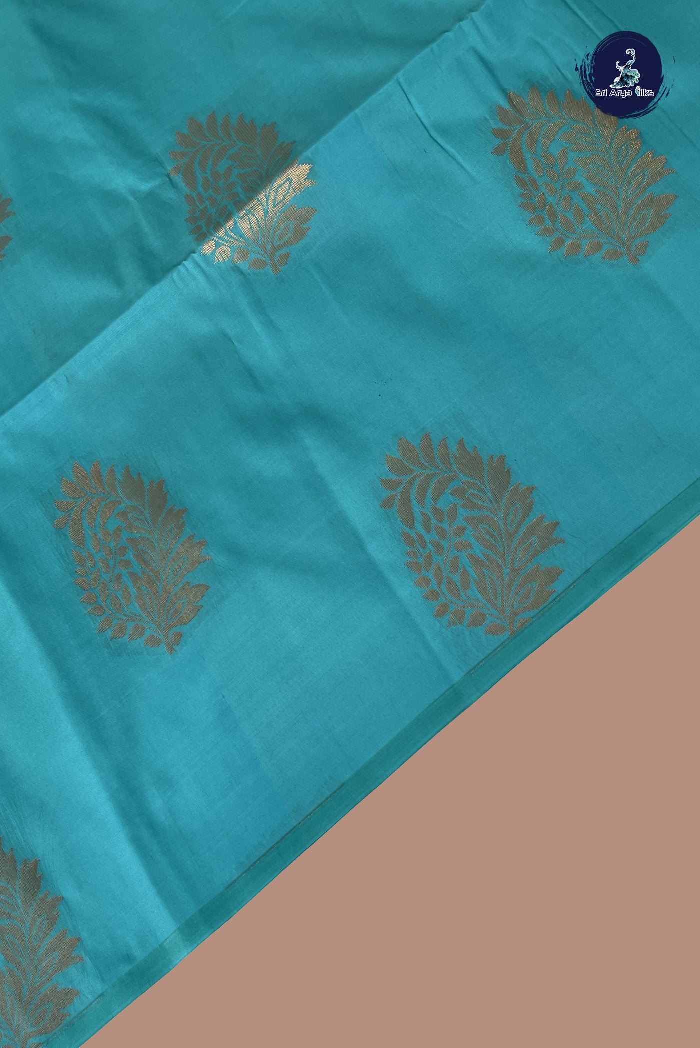 Blue Semi Soft Silk Saree With Zari Buttas Pattern