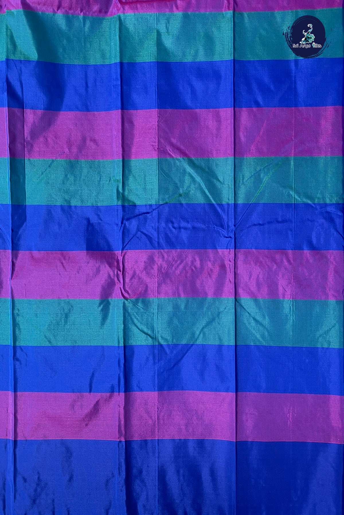Multi Colour Semi Silk Saree With Paalum Pazham Kattam Pattern