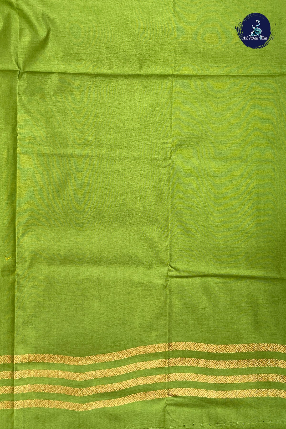 Green Semi Silk Saree With Zari Buttas Pattern