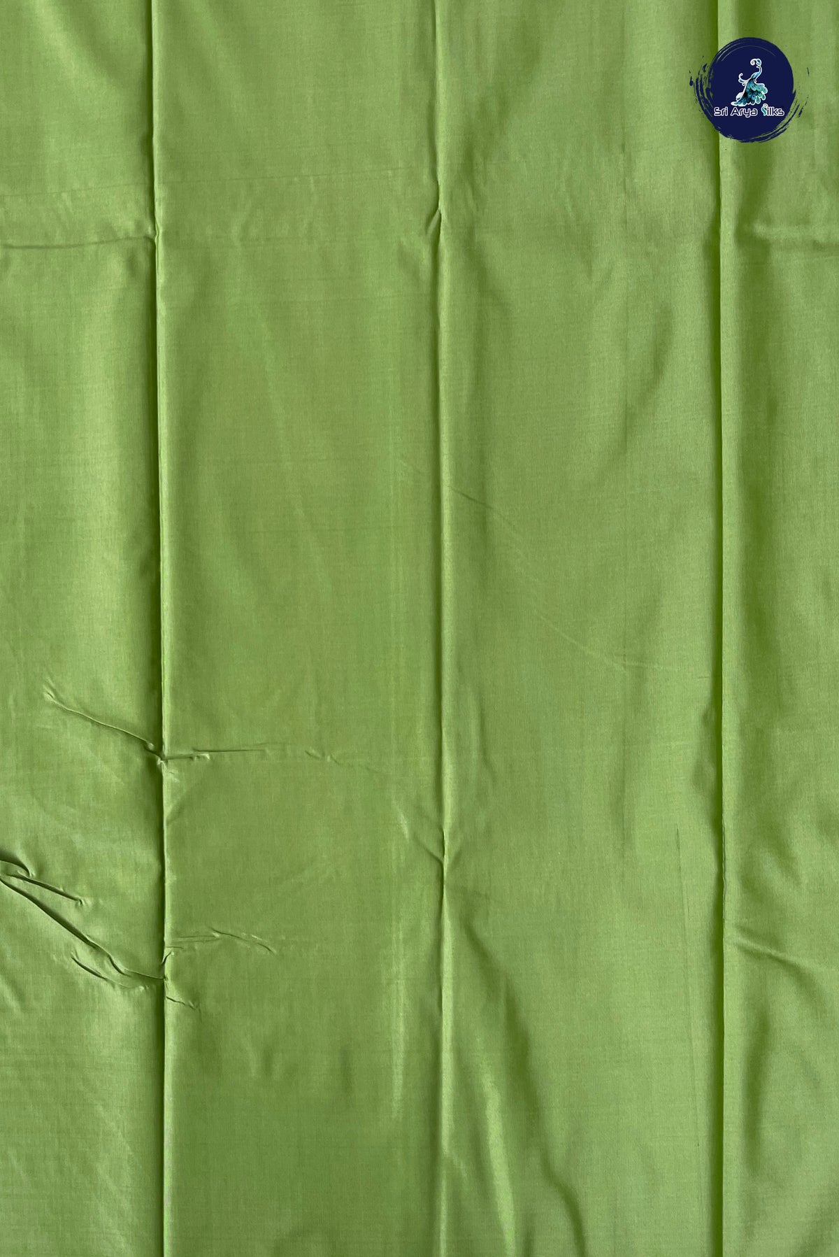 Pista Green Semi Silk Saree With Stripes Pattern