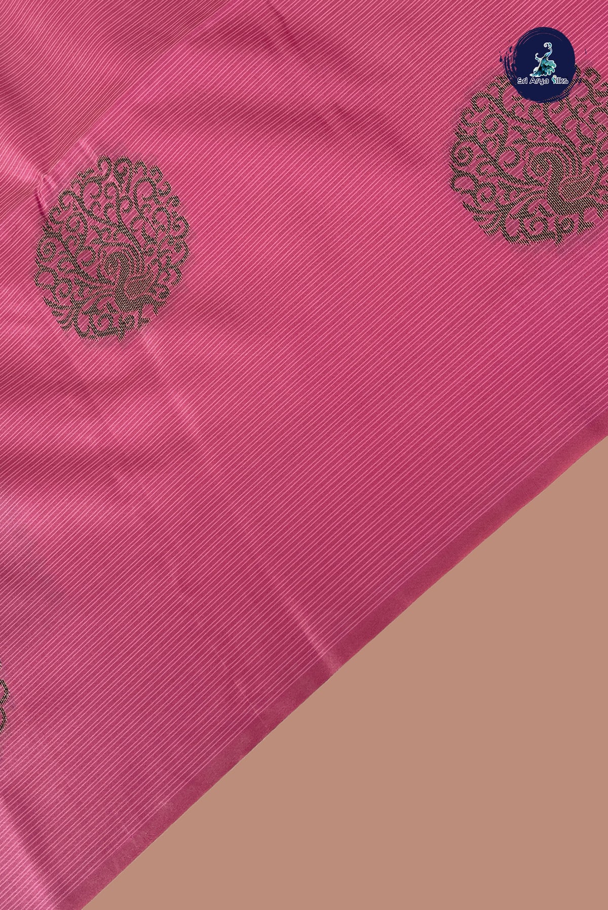 Pink Semi Soft Silk Saree With Zari Buttas Pattern