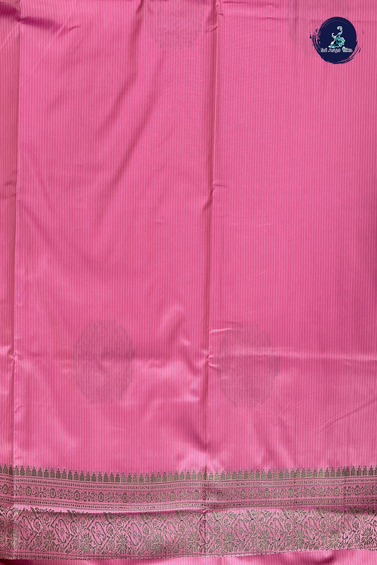 Pink Semi Soft Silk Saree With Zari Buttas Pattern