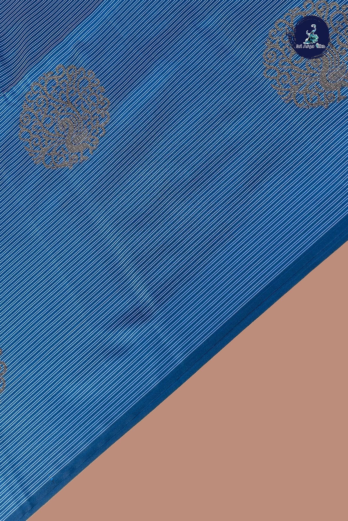 Blue Semi Soft Silk Saree With Zari Buttas Pattern