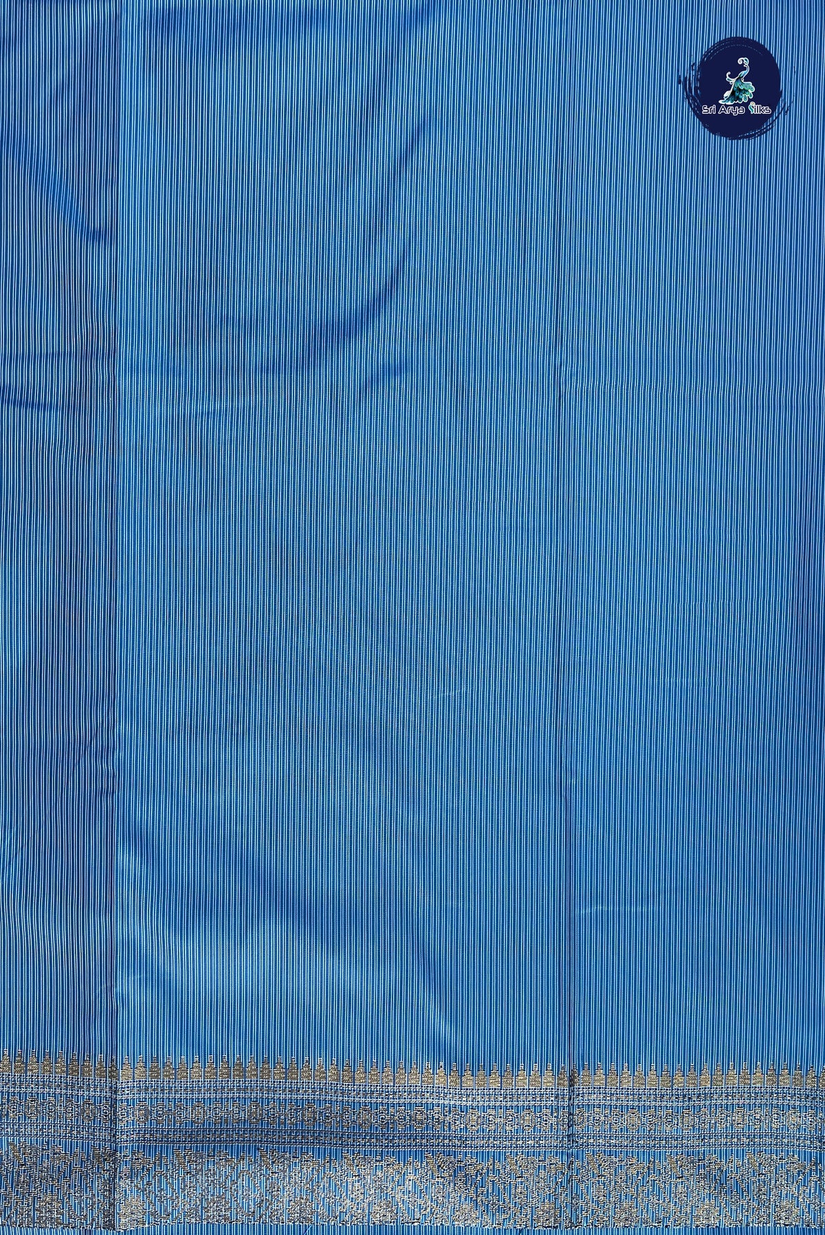 Blue Semi Soft Silk Saree With Zari Buttas Pattern