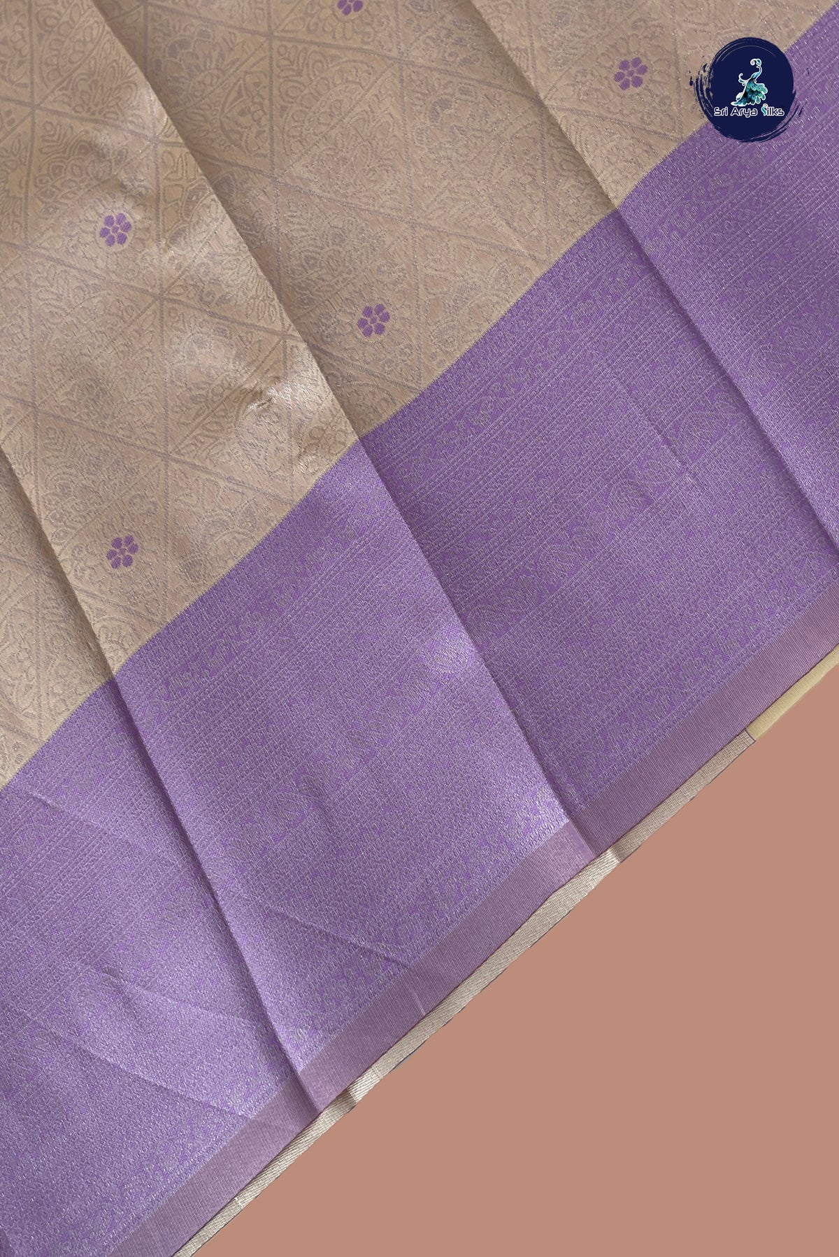 Cream Semi Silk Saree With Jacquard Pattern