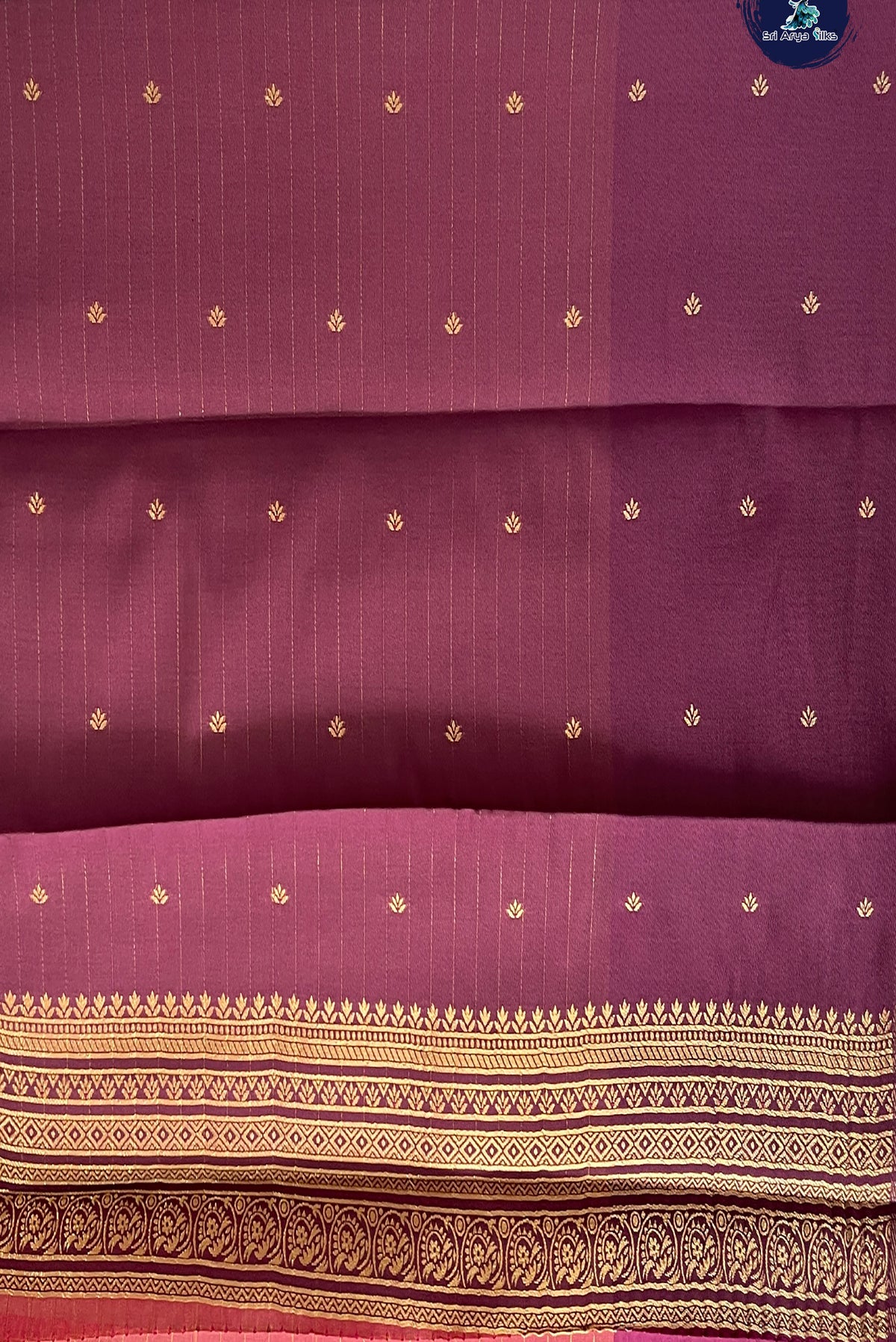 Dual Tone Pink Semi Silk Saree With Zari Checked Pattern