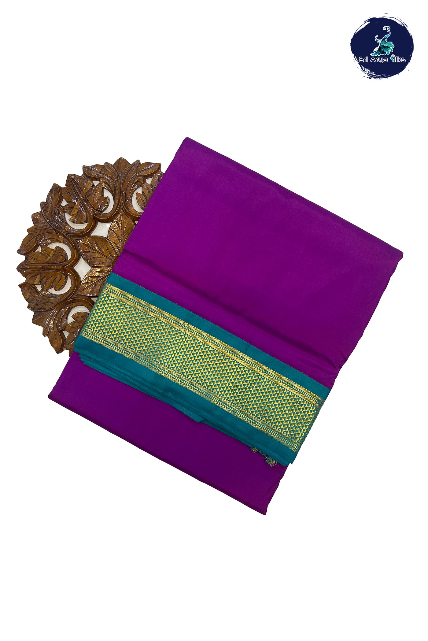 Brinjal Banarasi Handloom Katan Silk Saree – Elegantt Drapes