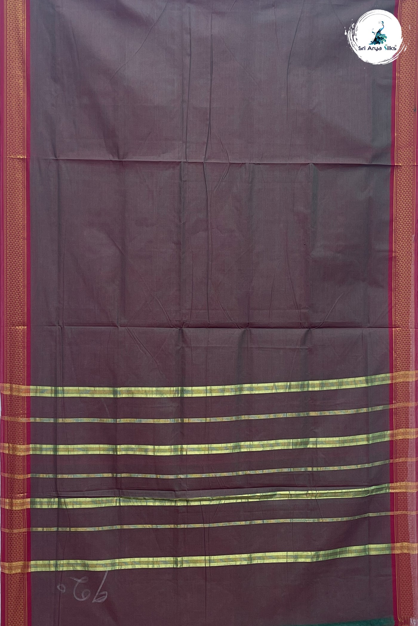Manthulir Madisar Cotton Saree With Plain Pattern