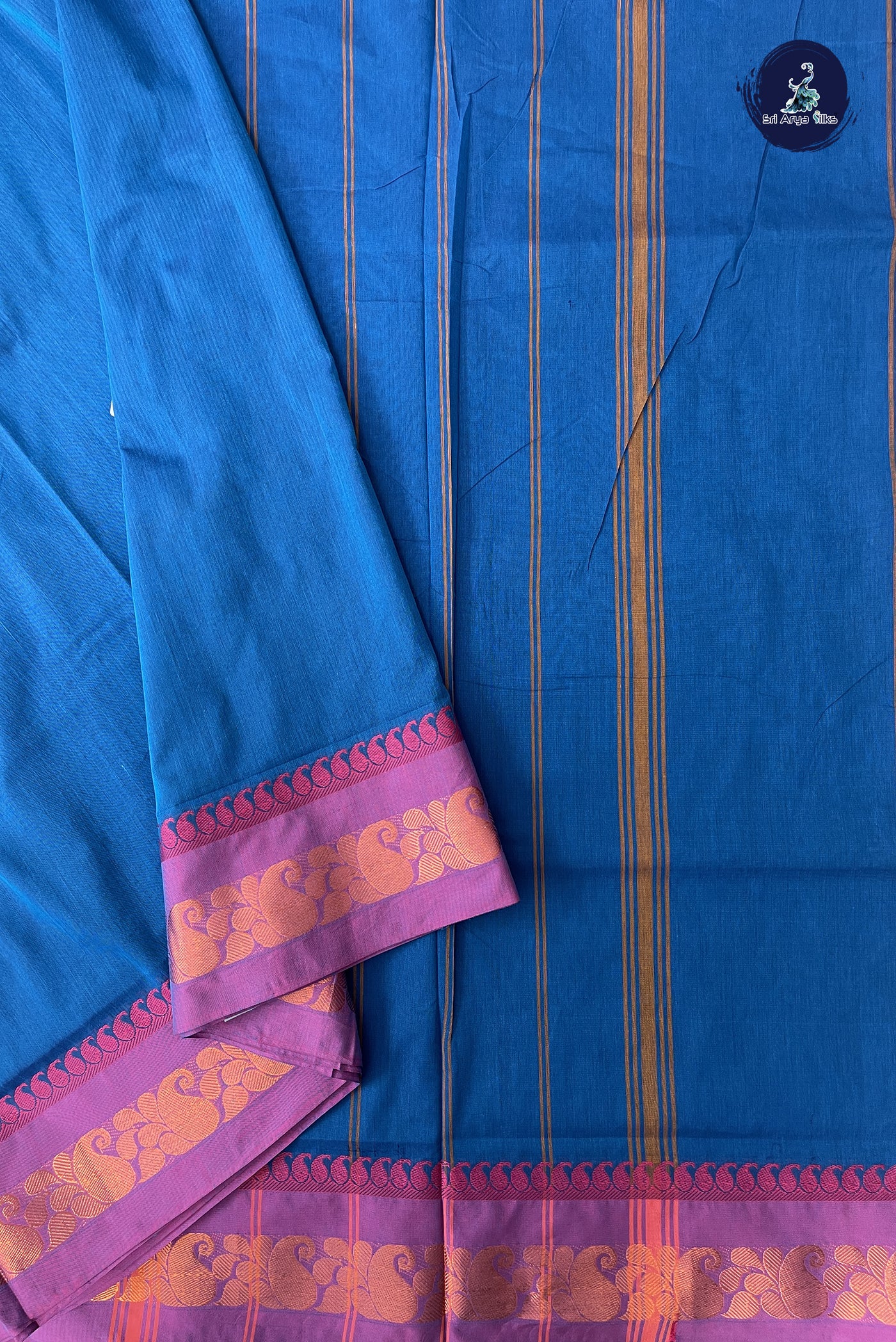 Tulsi Silks - A saree for all those laid back days when you want to feel  fabulous with minimal effort! A simple yet elegant copper sulphate blue  Kanjivaram silk saree with a