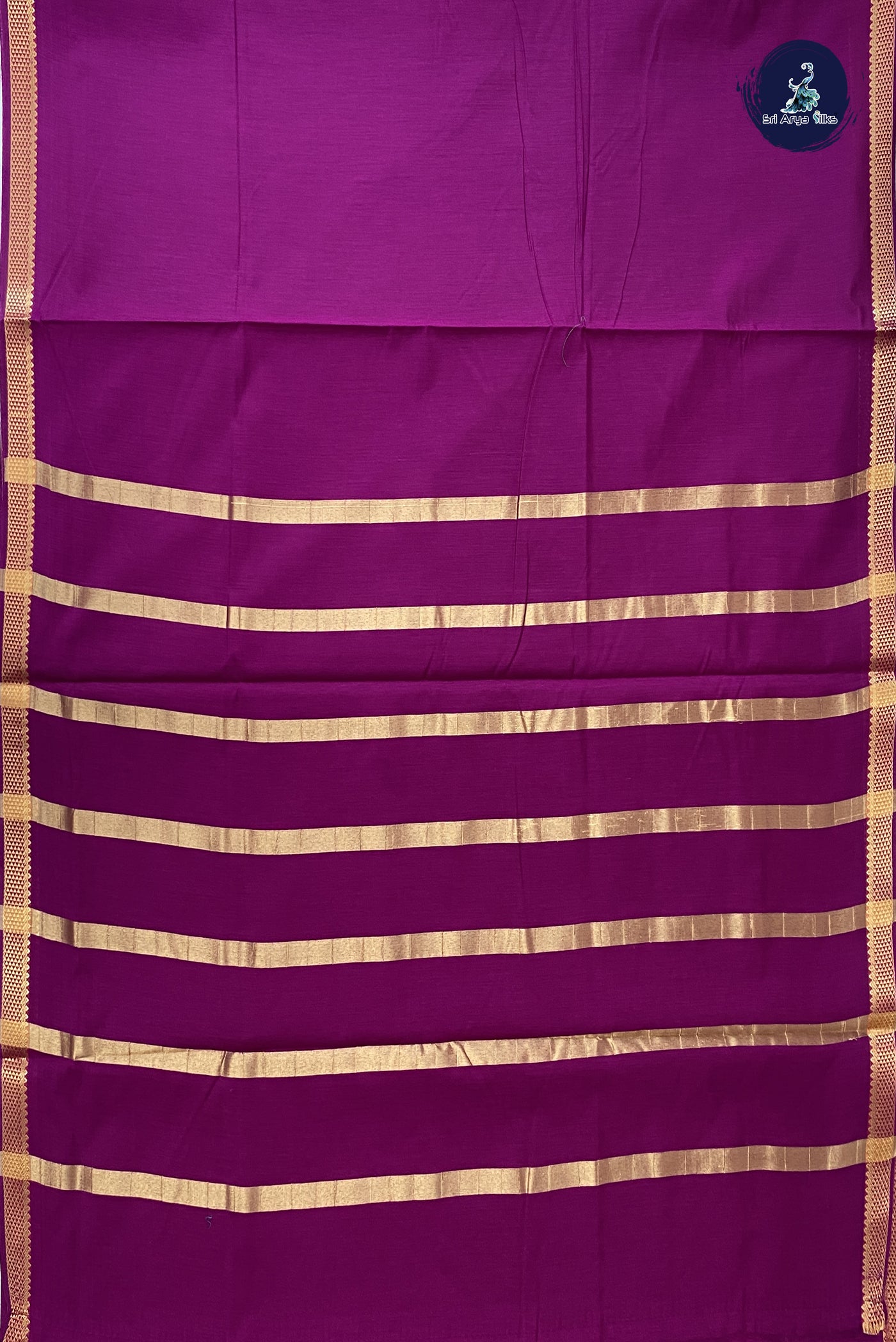 Vadamalli Madisar Semi Silk Cotton Saree With Plain Pattern