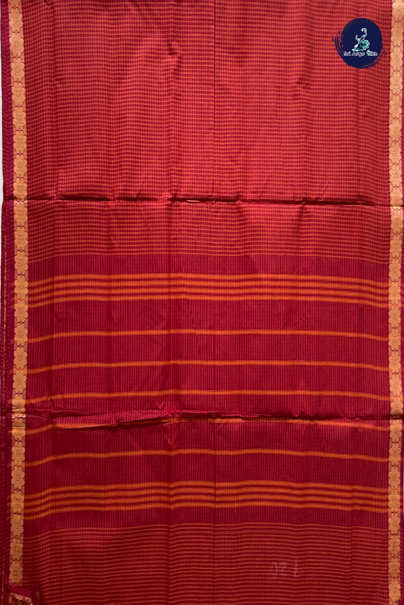 Arakku 10 Yards Madisar Cotton Saree With Checked Pattern