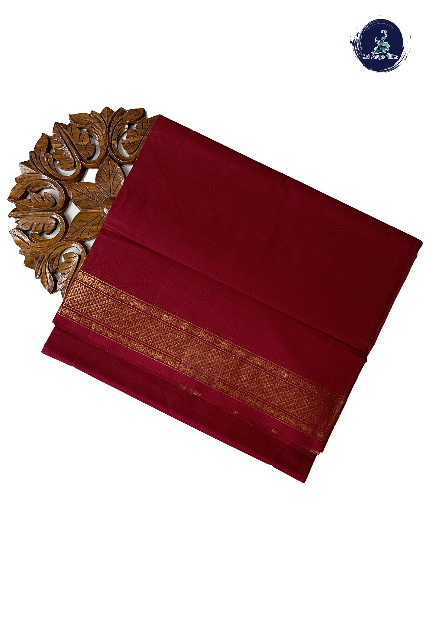 Arakku 10 Yards Madisar Cotton Saree With Plain Pattern