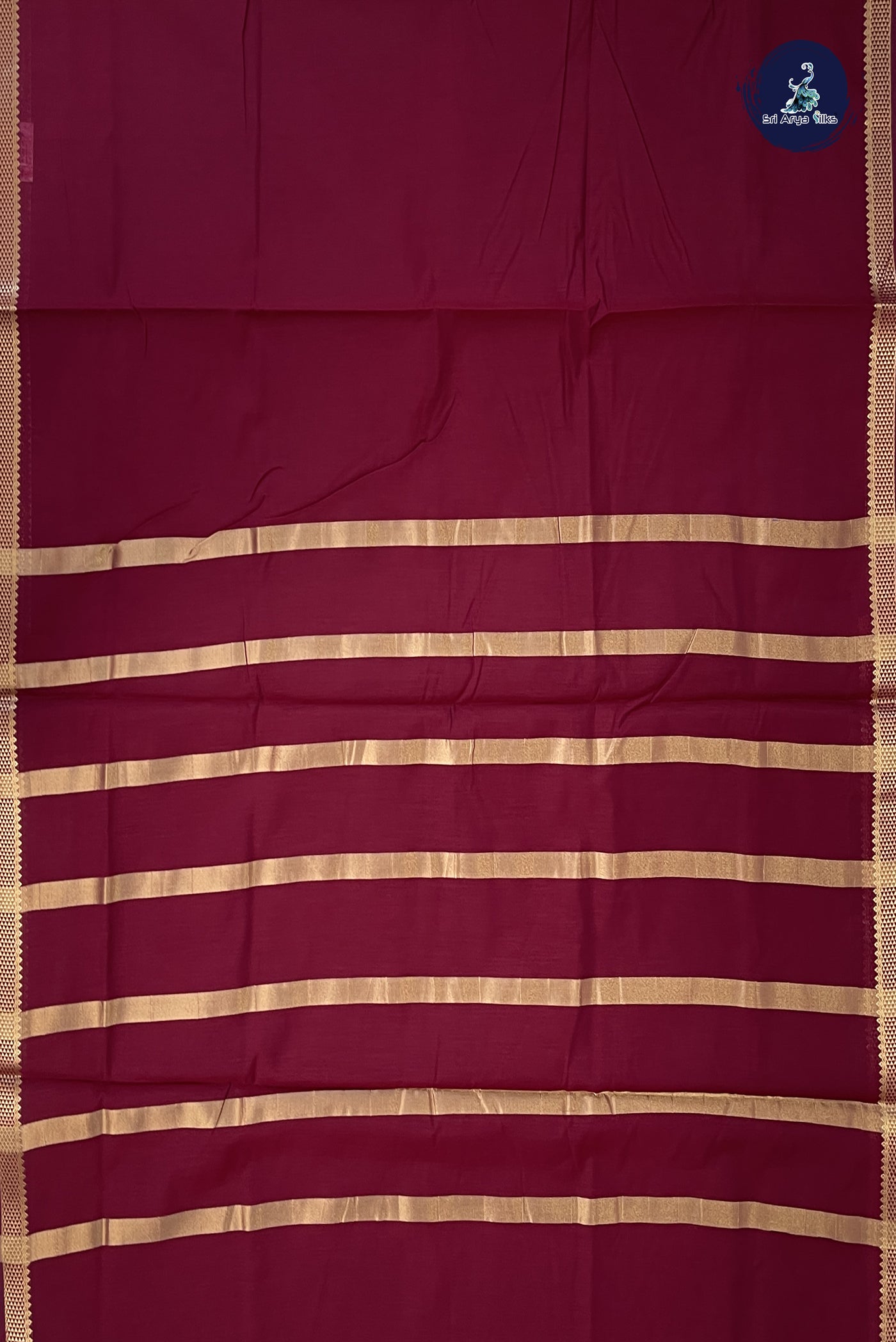 Arakku Madisar Semi Silk Cotton Saree With Plain Pattern