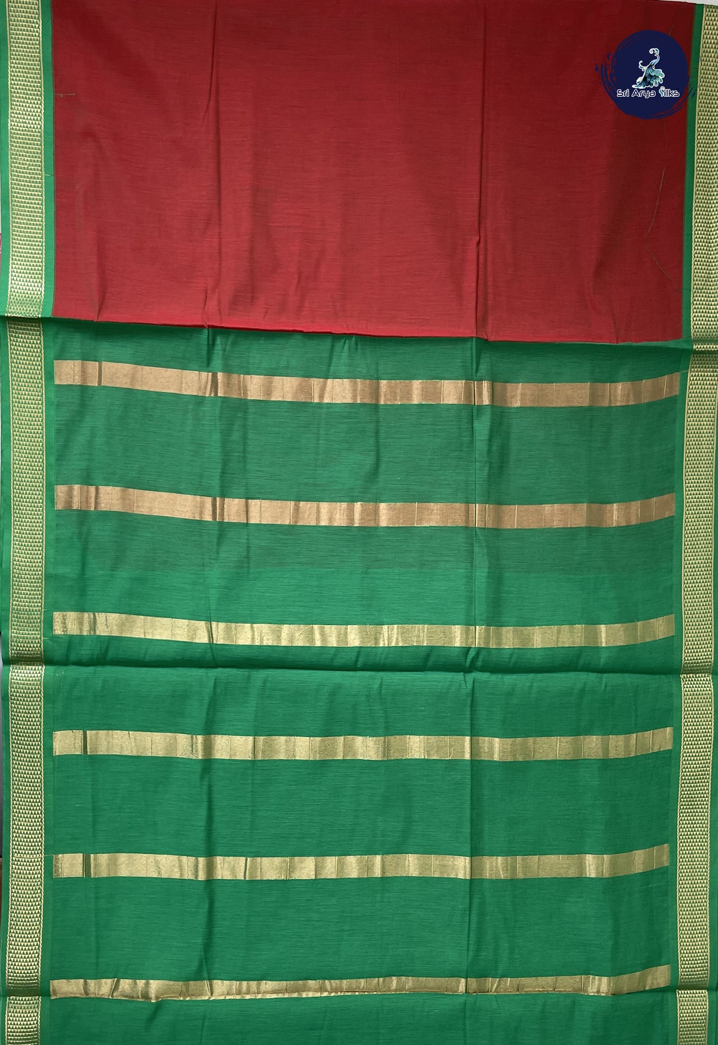 Arakku Madisar Semi Silk Cotton Saree With Plain Pattern