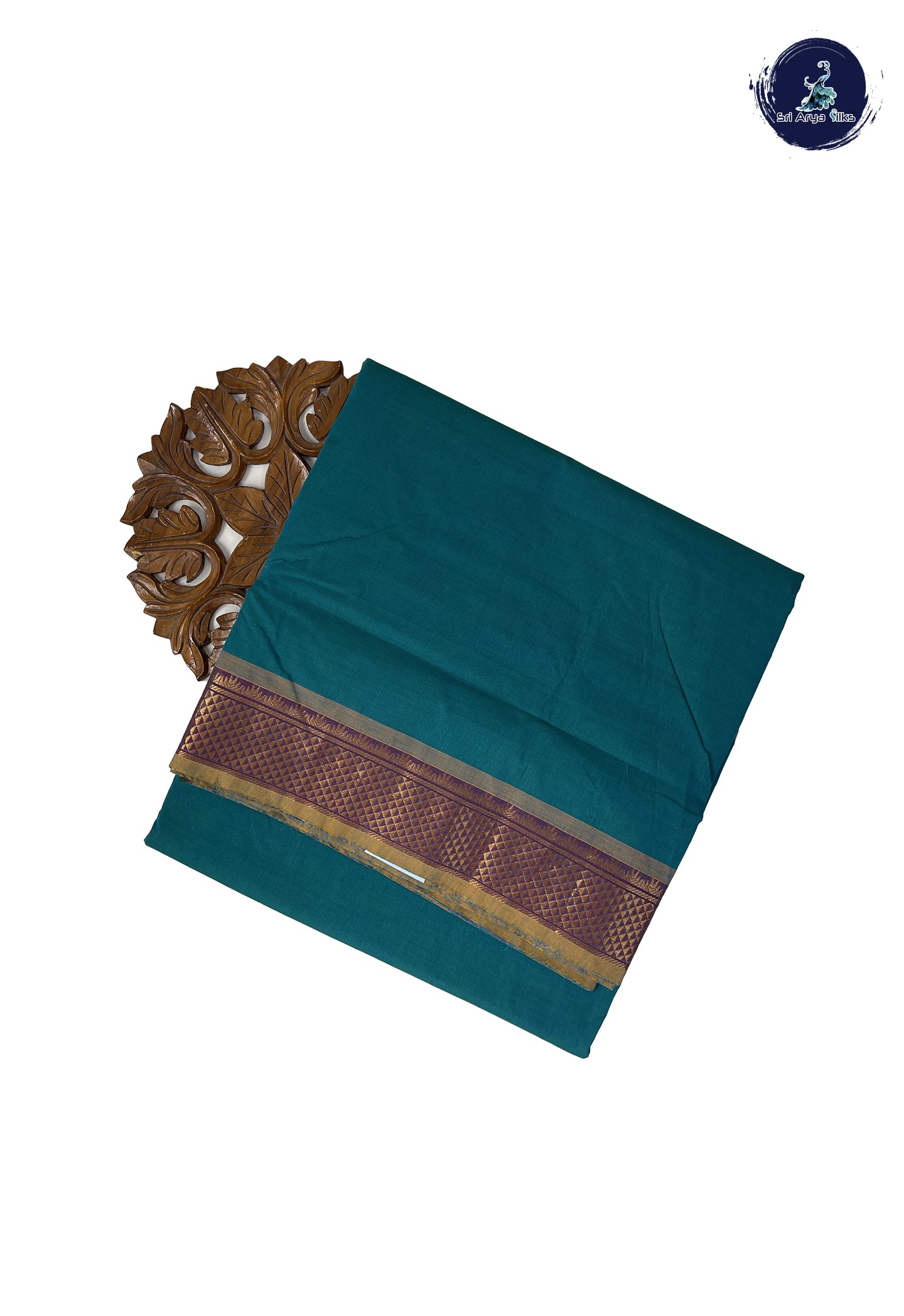Dual Tone Blue 10.5 Yards Madisar Saree With Plain Pattern