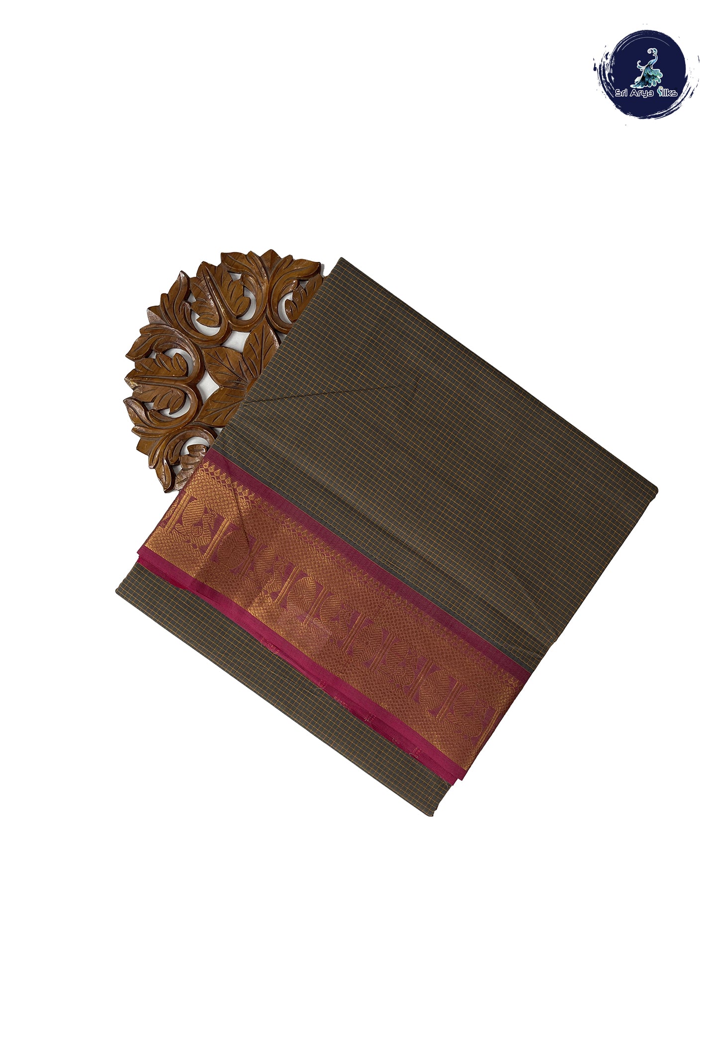 Arakku 10 Yards Madisar Cotton Saree With Plain Pattern