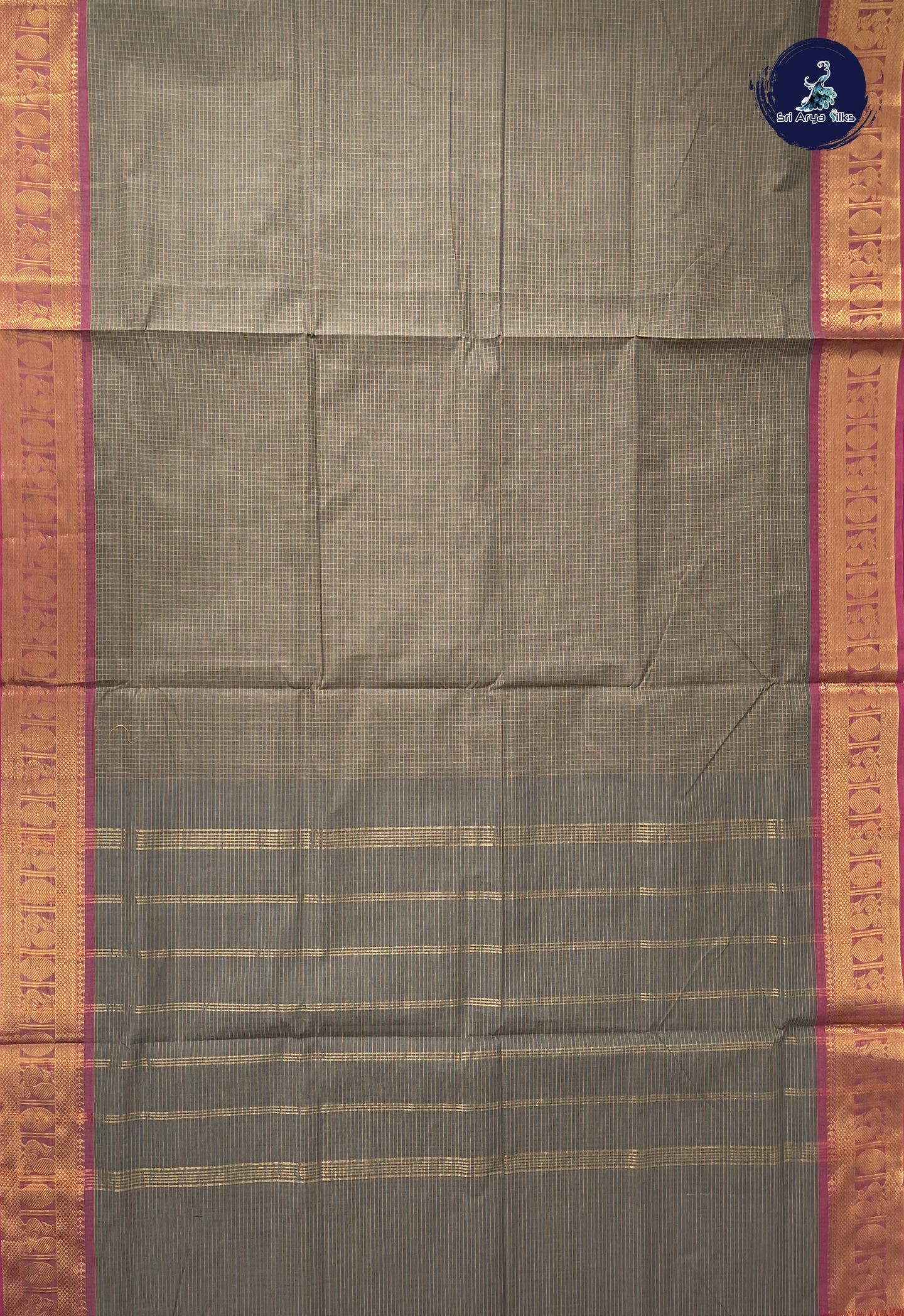 Arakku 10 Yards Madisar Cotton Saree With Plain Pattern