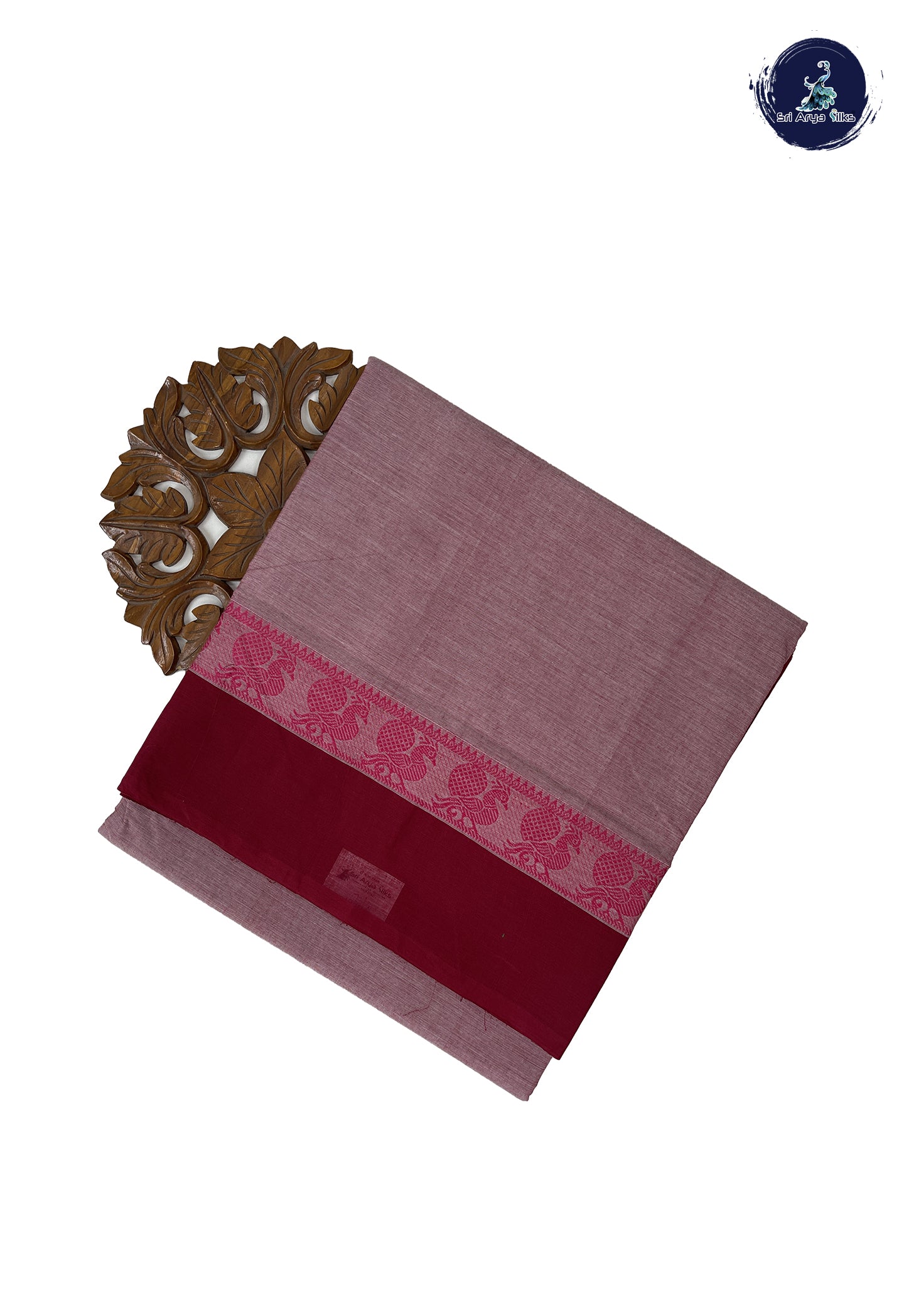Pastel Shade 10 Yards Madisar Cotton Saree With Plain Pattern
