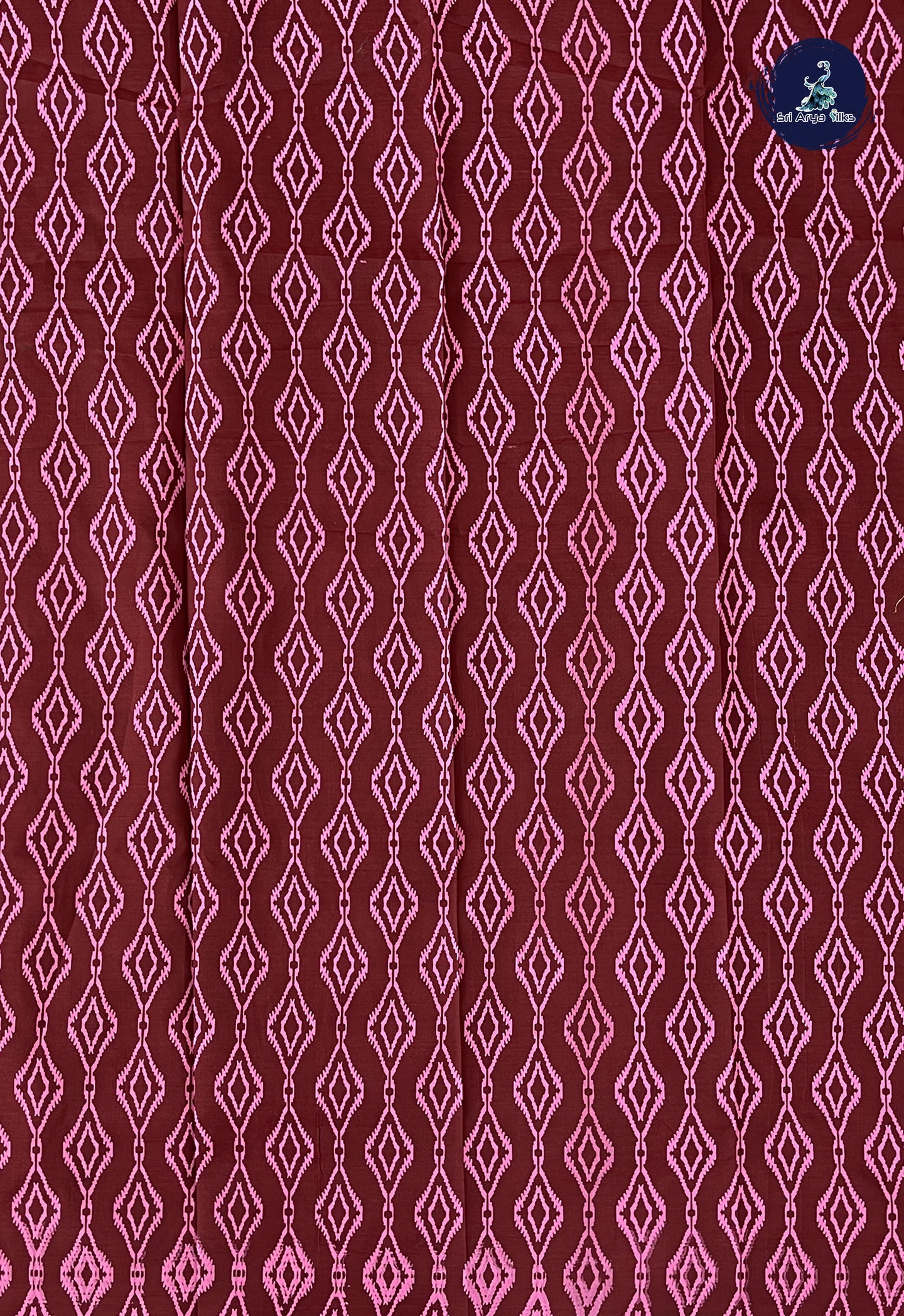 Dusty Pink Madisar Semi Silk Cotton Saree With Printed Pattern