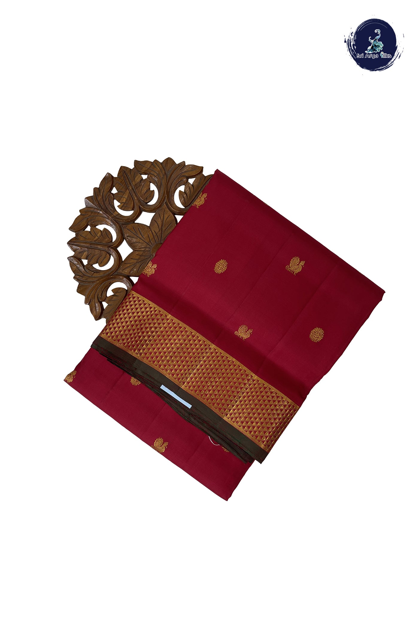 Arakku Madisar 10 Yards Silk Saree With Zari Buttas Pattern