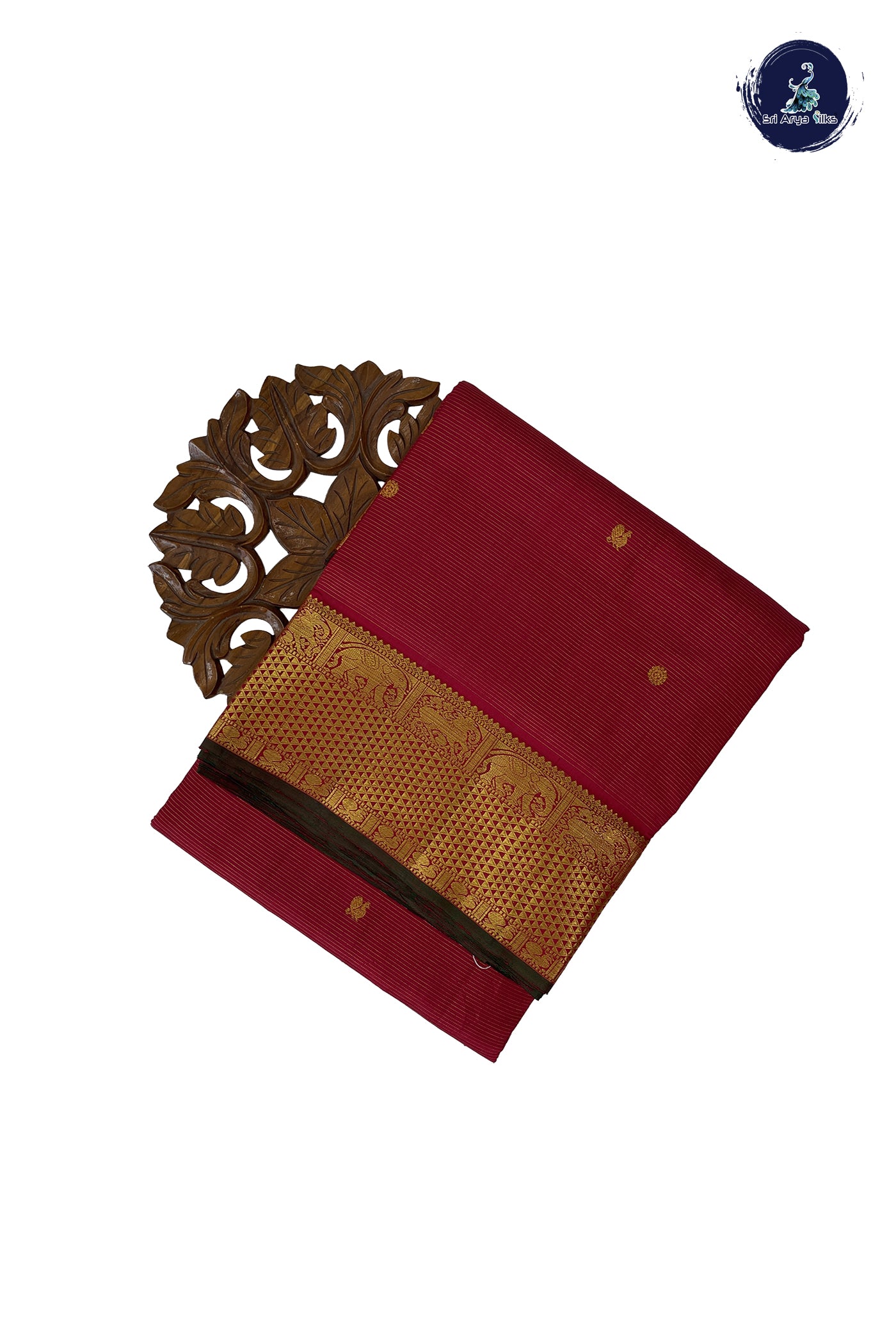 Arakku Madisar 10 Yards Silk Saree With Vaira Oosi Pattern