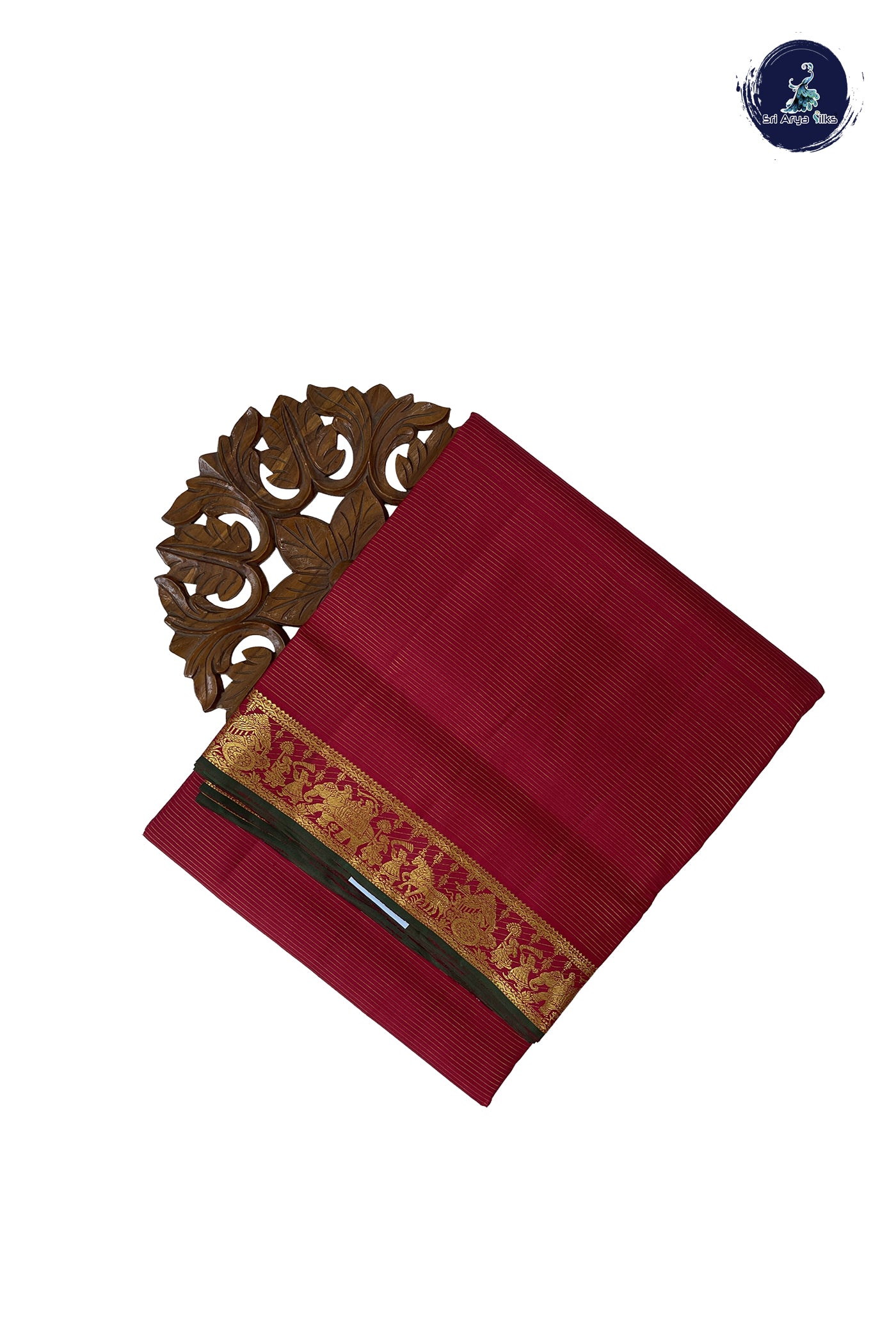Arakku Madisar 10 Yards Silk Saree With Vaira Oosi Pattern