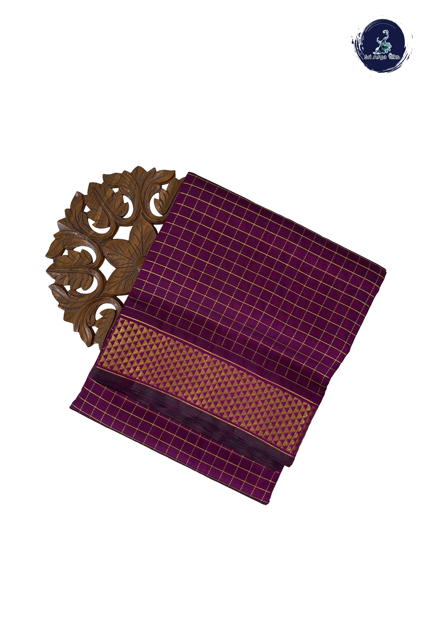 BeetRoot Shade Madisar 10 Yards Silk Saree With Zari Checked Pattern
