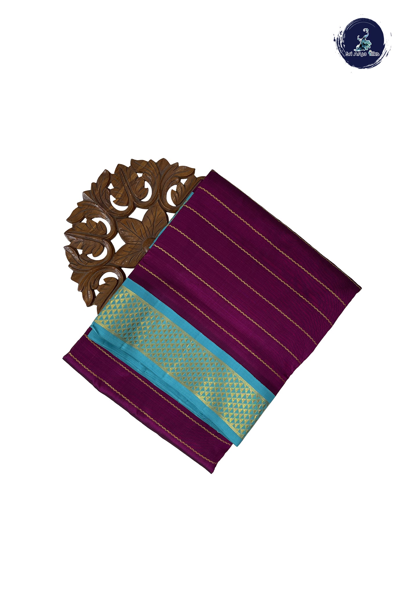 BeetRoot Shade Madisar 10 Yards Silk Saree With Veldhari Stripes Pattern